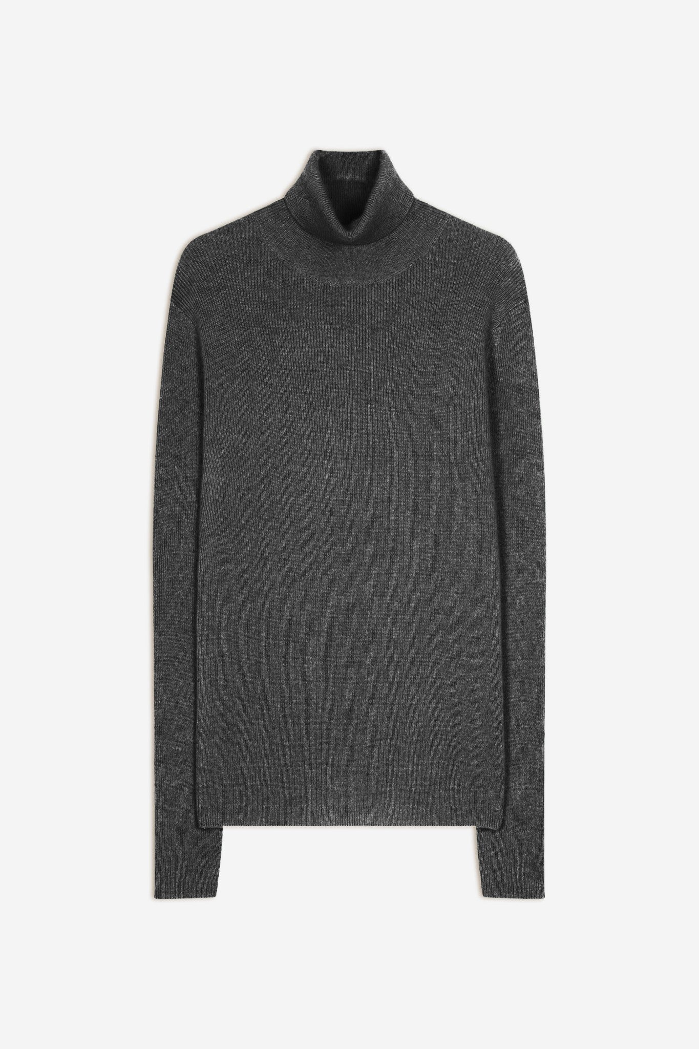 lanais pull col roulé anthracite chiné