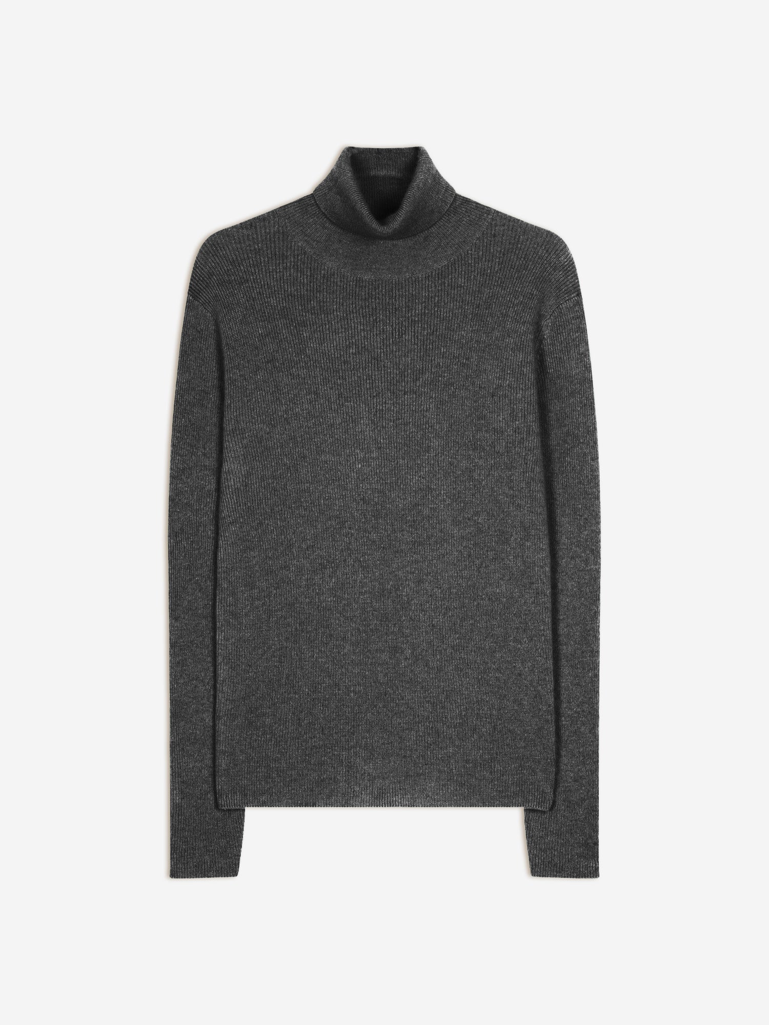 lanais pull col roulé anthracite chiné