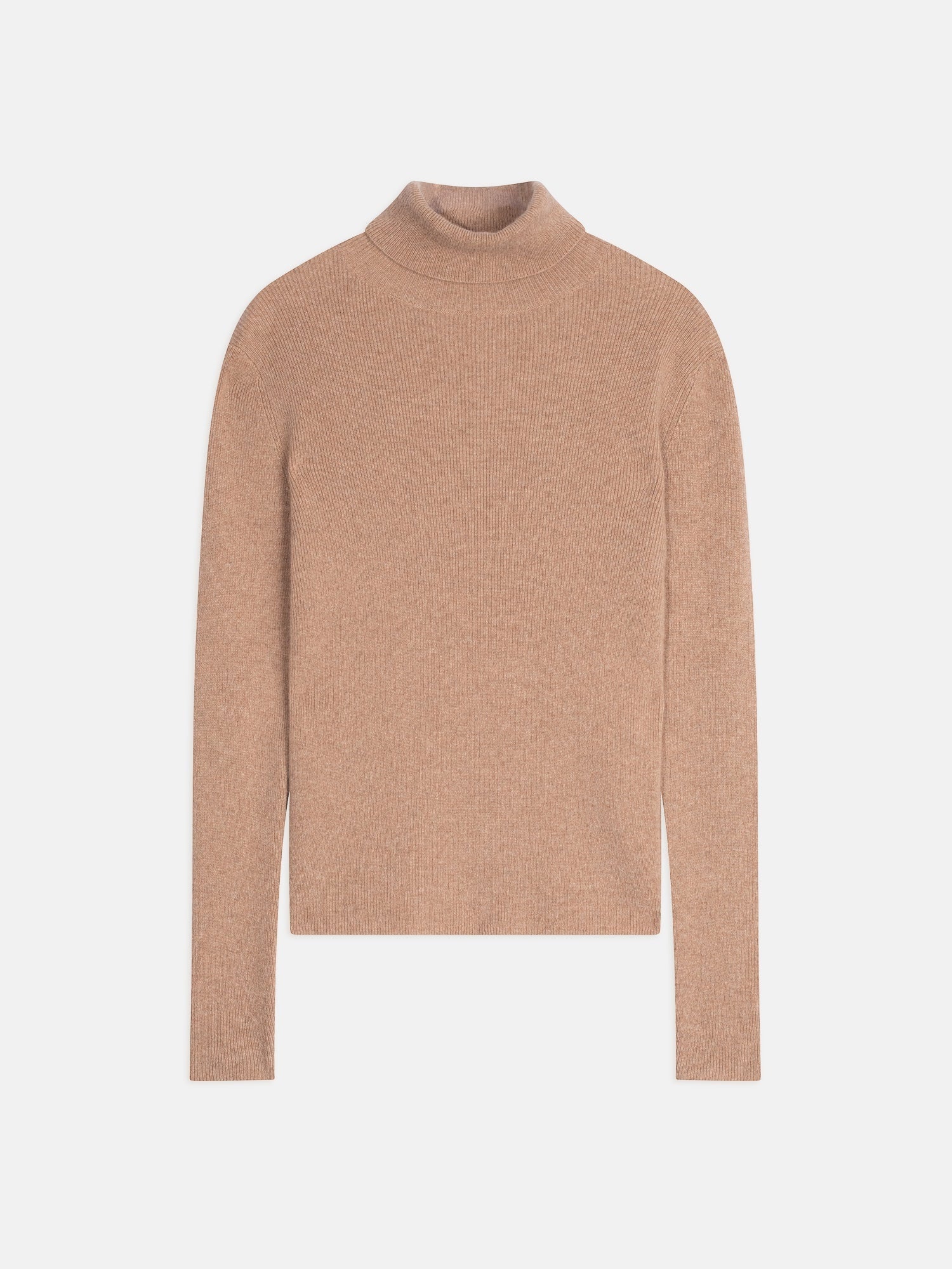 LANAIS pull col roulé camel chiné