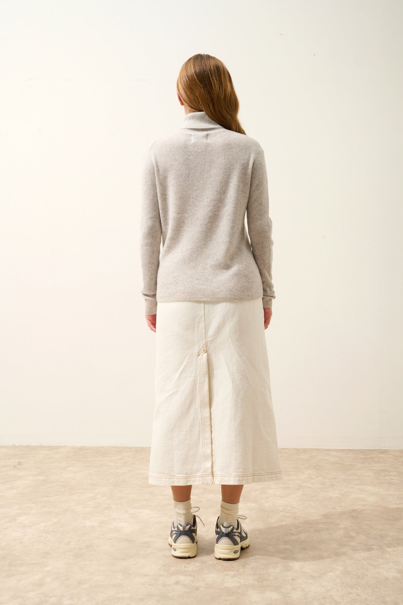 LANAIS glacier mottled turtleneck sweater