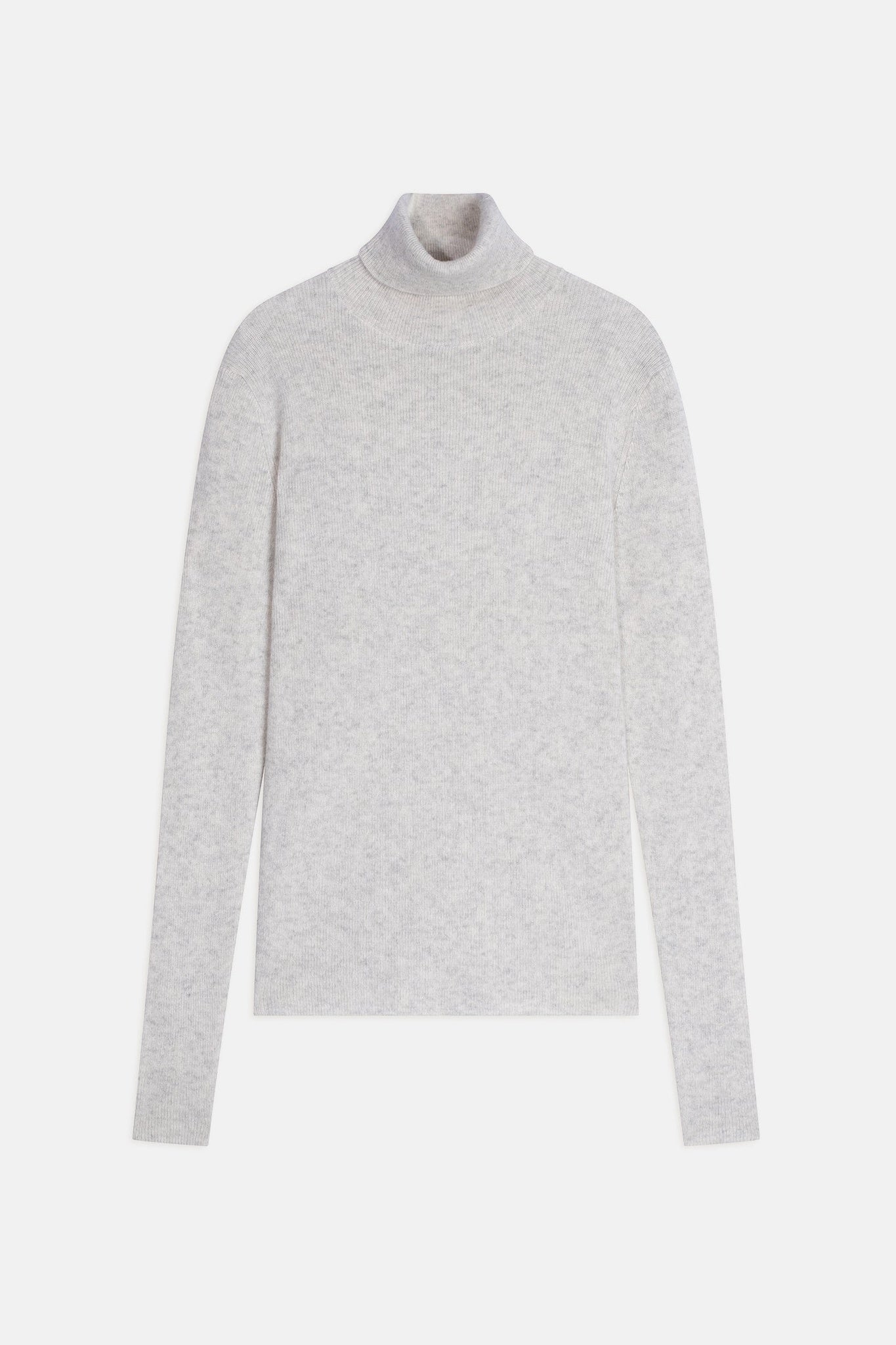 LANAIS pearl gray heathered turtleneck sweater