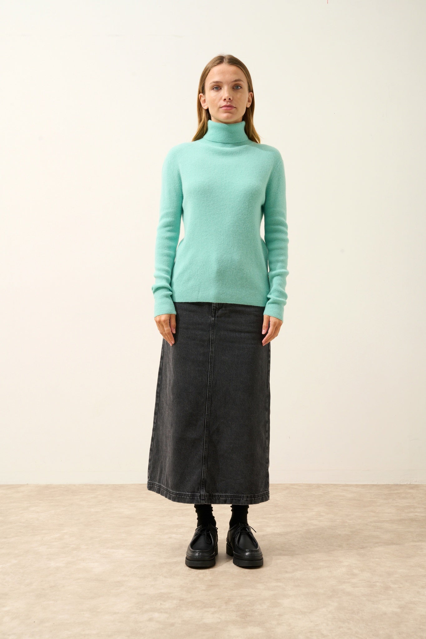 LANAIS turtleneck sweater jade