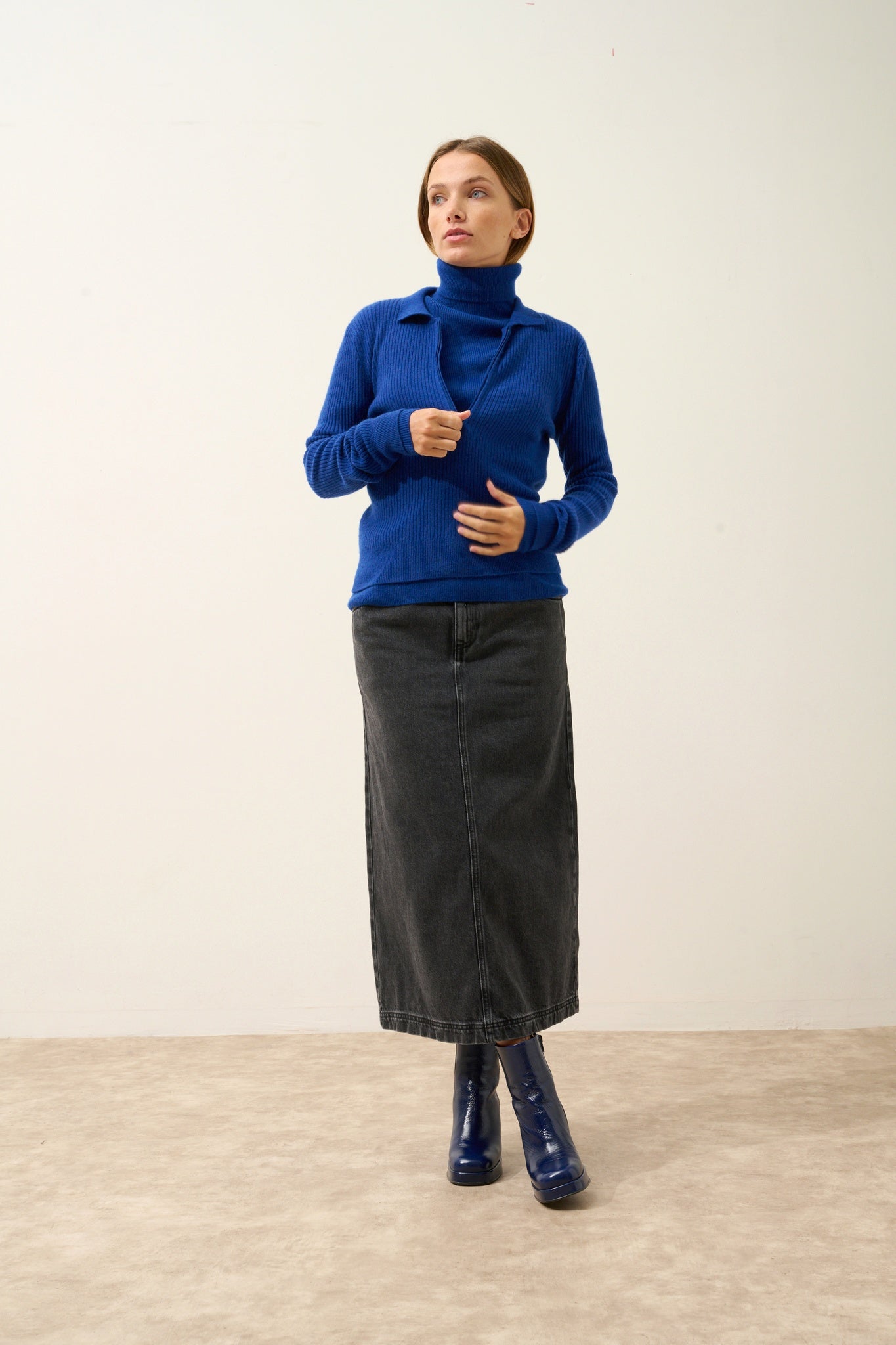 LANAIS ultramarine turtleneck sweater