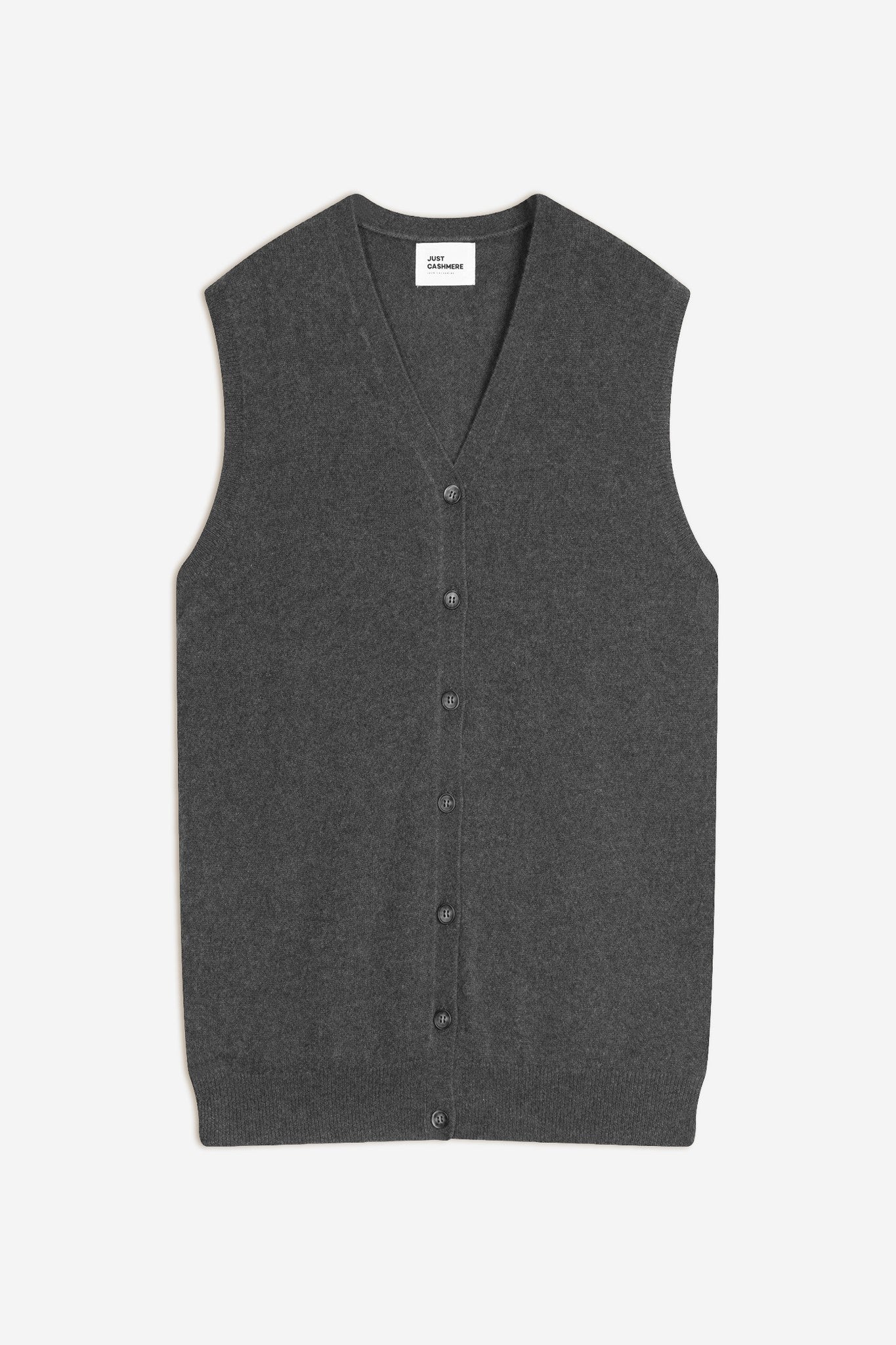 lana cardigan col v anthracite chiné