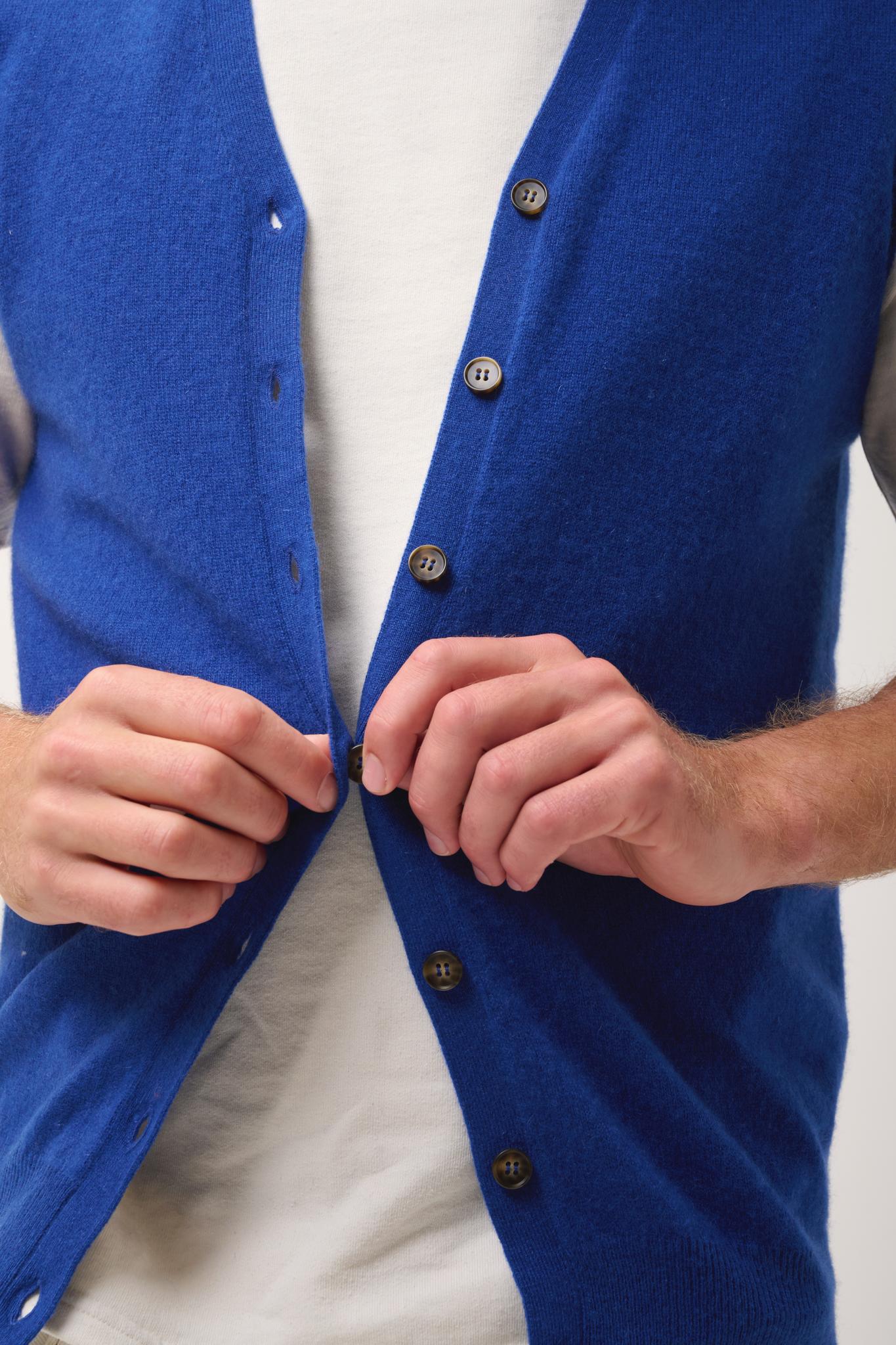 LANA cardigan col v outremer