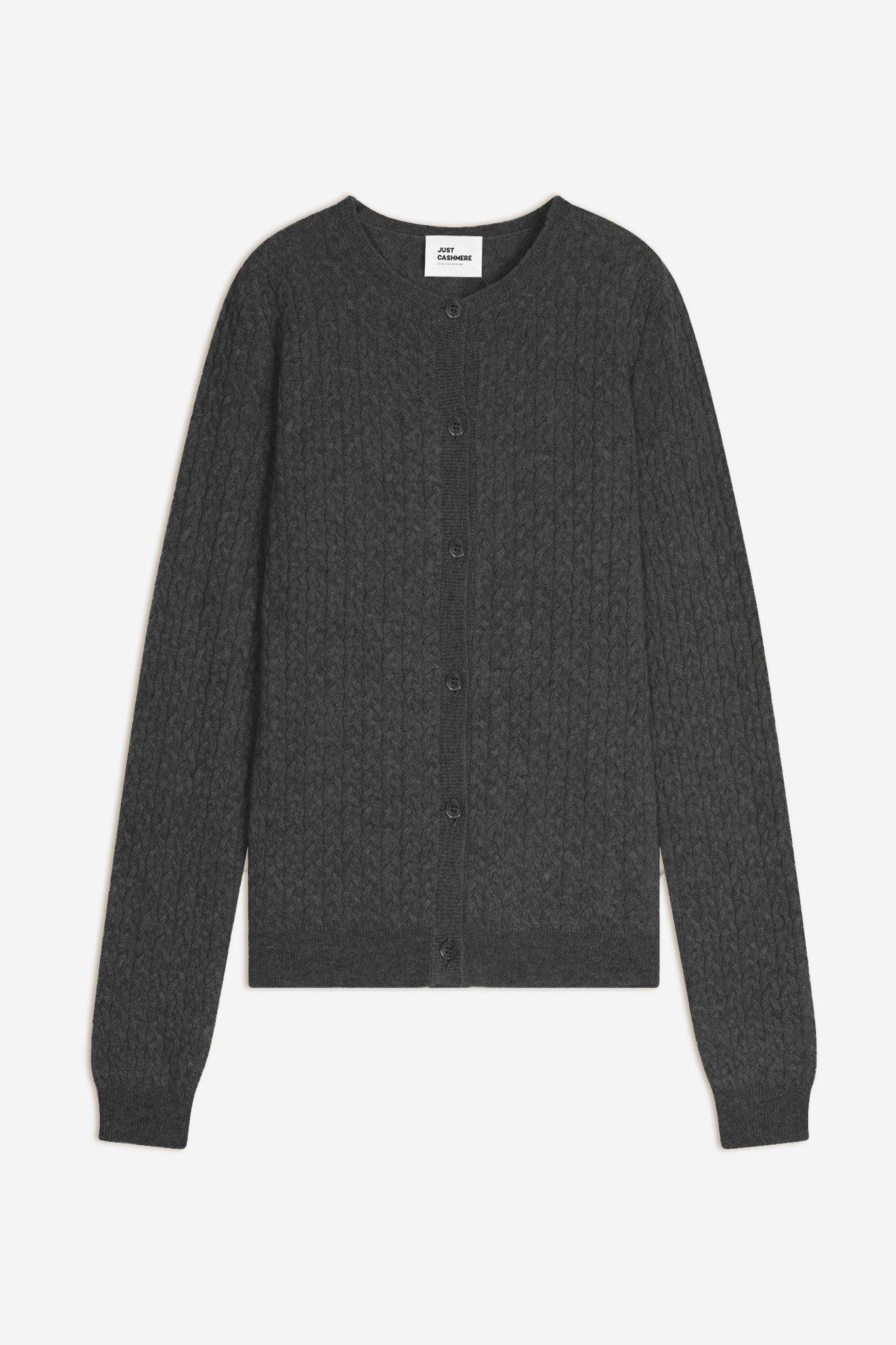 laura cardigan col rond anthracite chiné