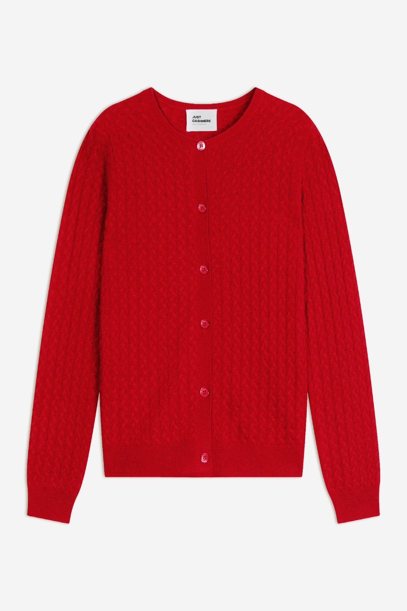 laura cardigan col rond rouge