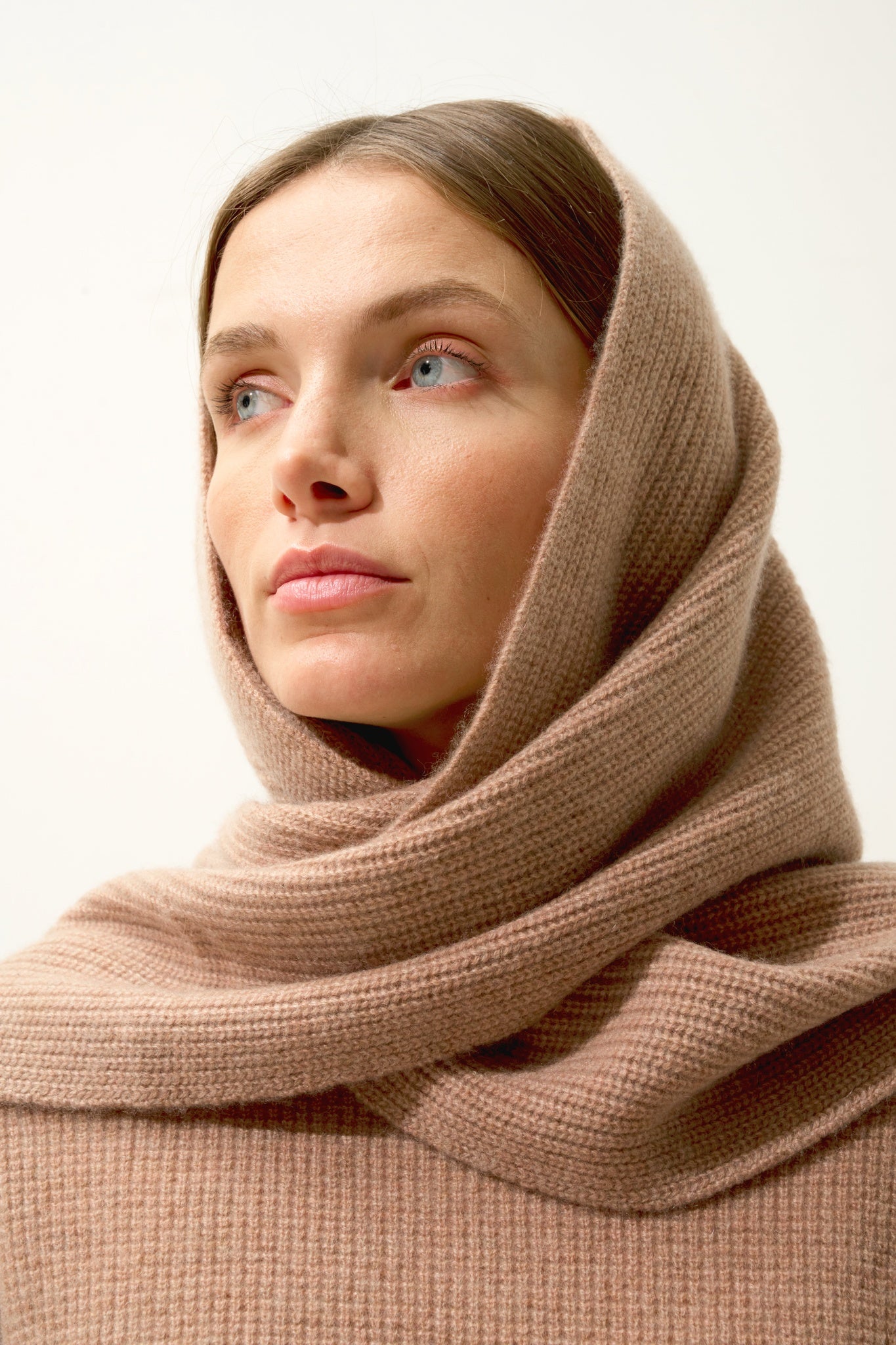 LEA écharpe 4 fils camel chiné