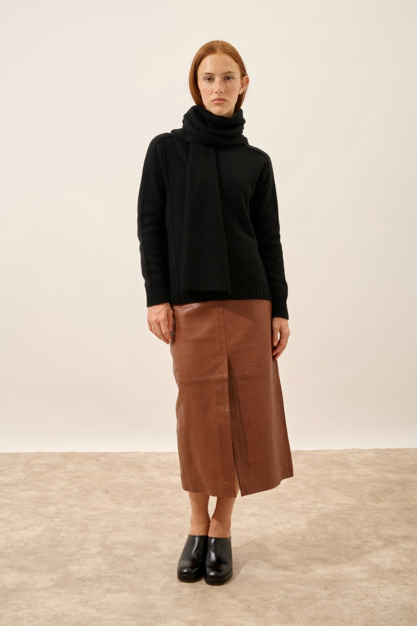 LEA écharpe 4 fils noir