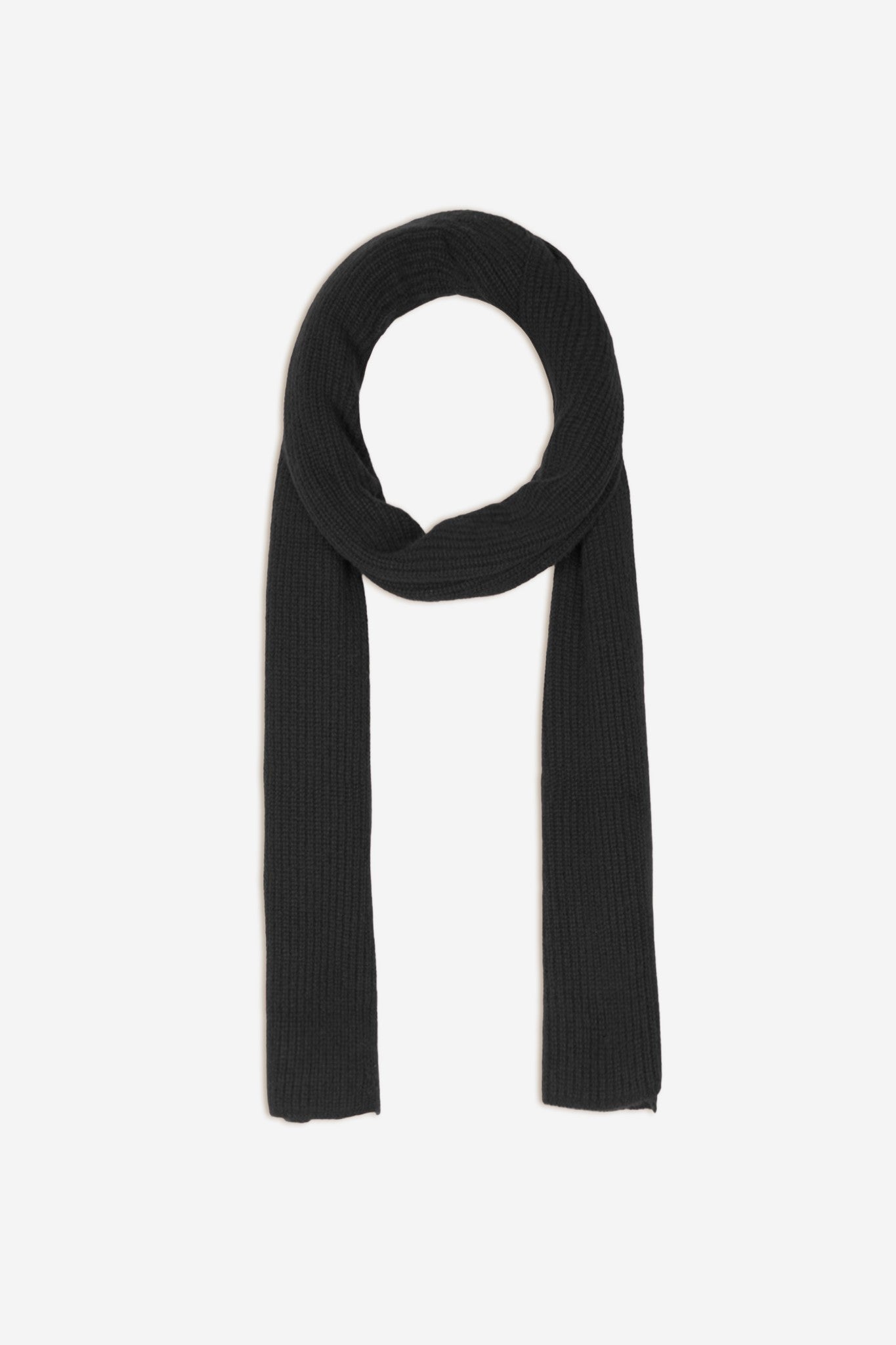 black 4-ply scarf