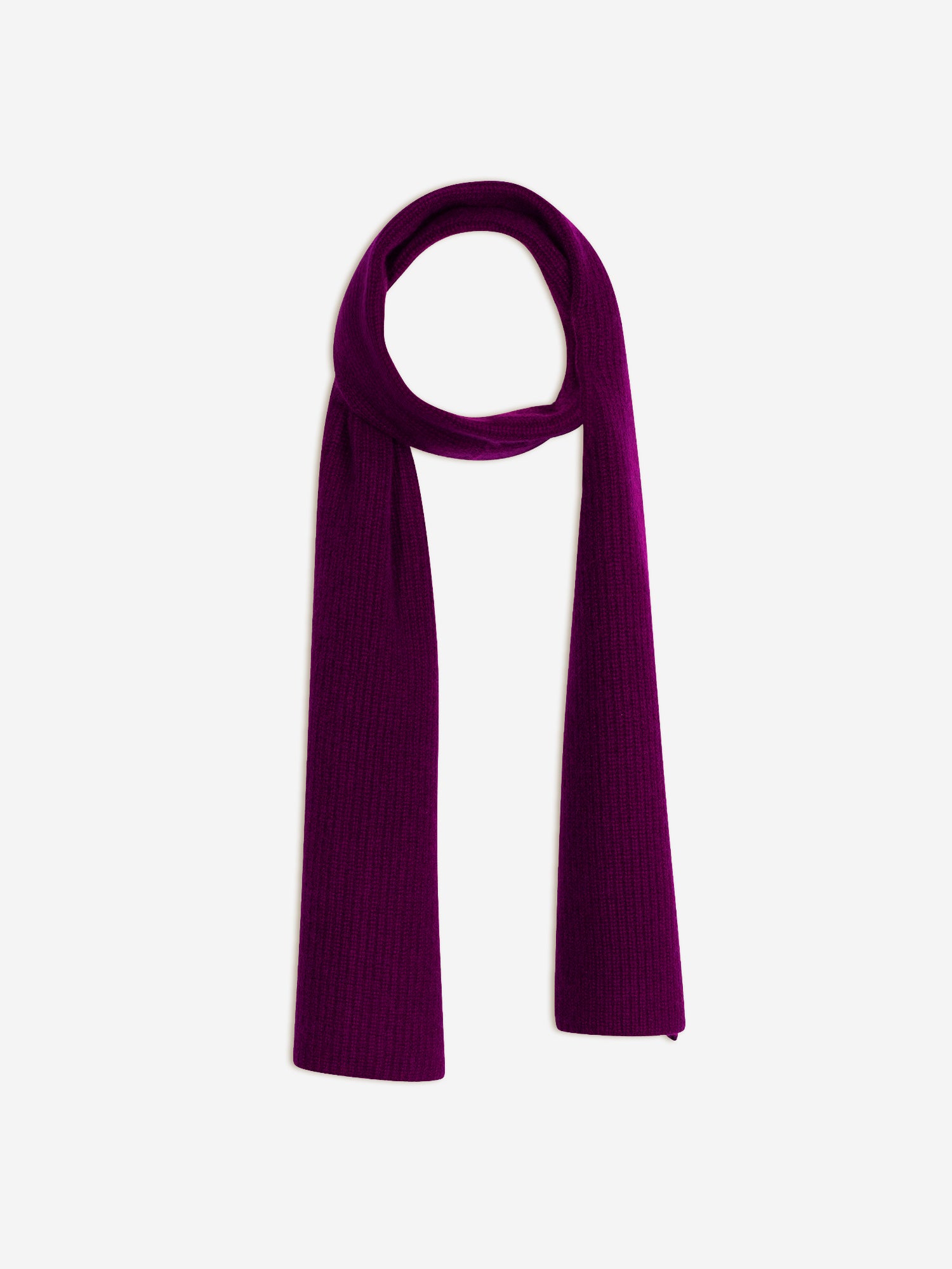 LEA 4-ply plum scarf
