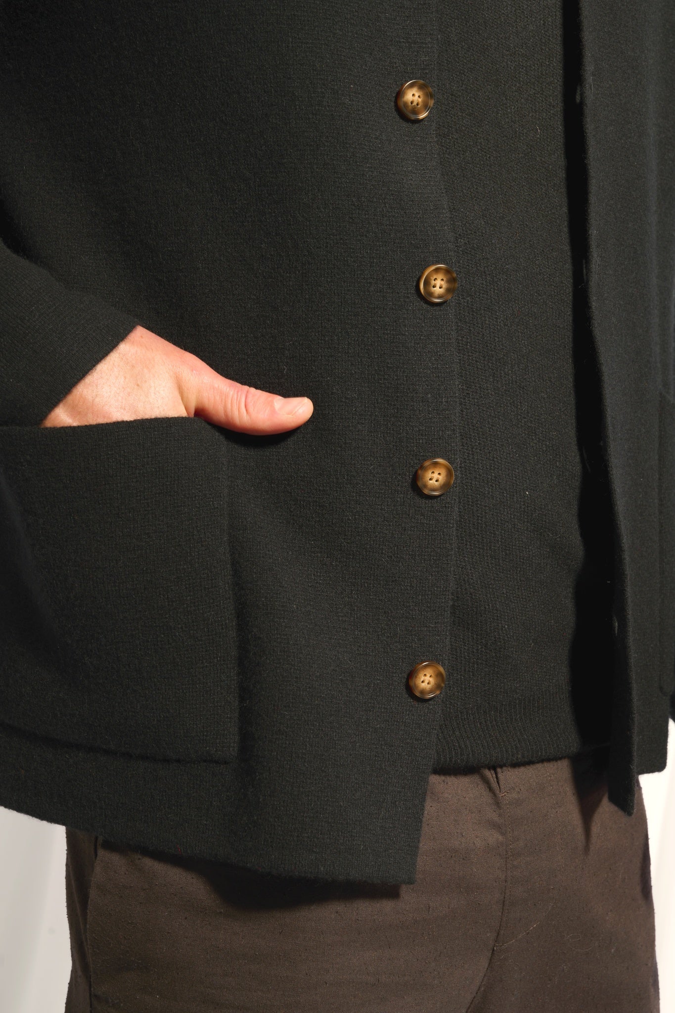 LEIFUR black shirt collar jacket