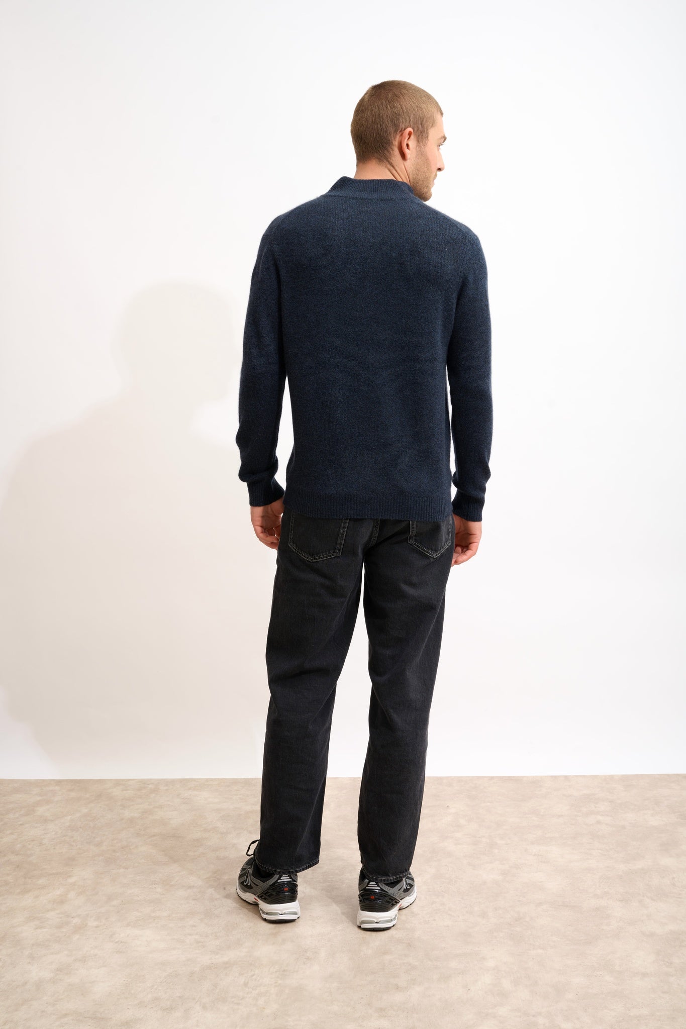 LEONIE pull col camionneur caviar