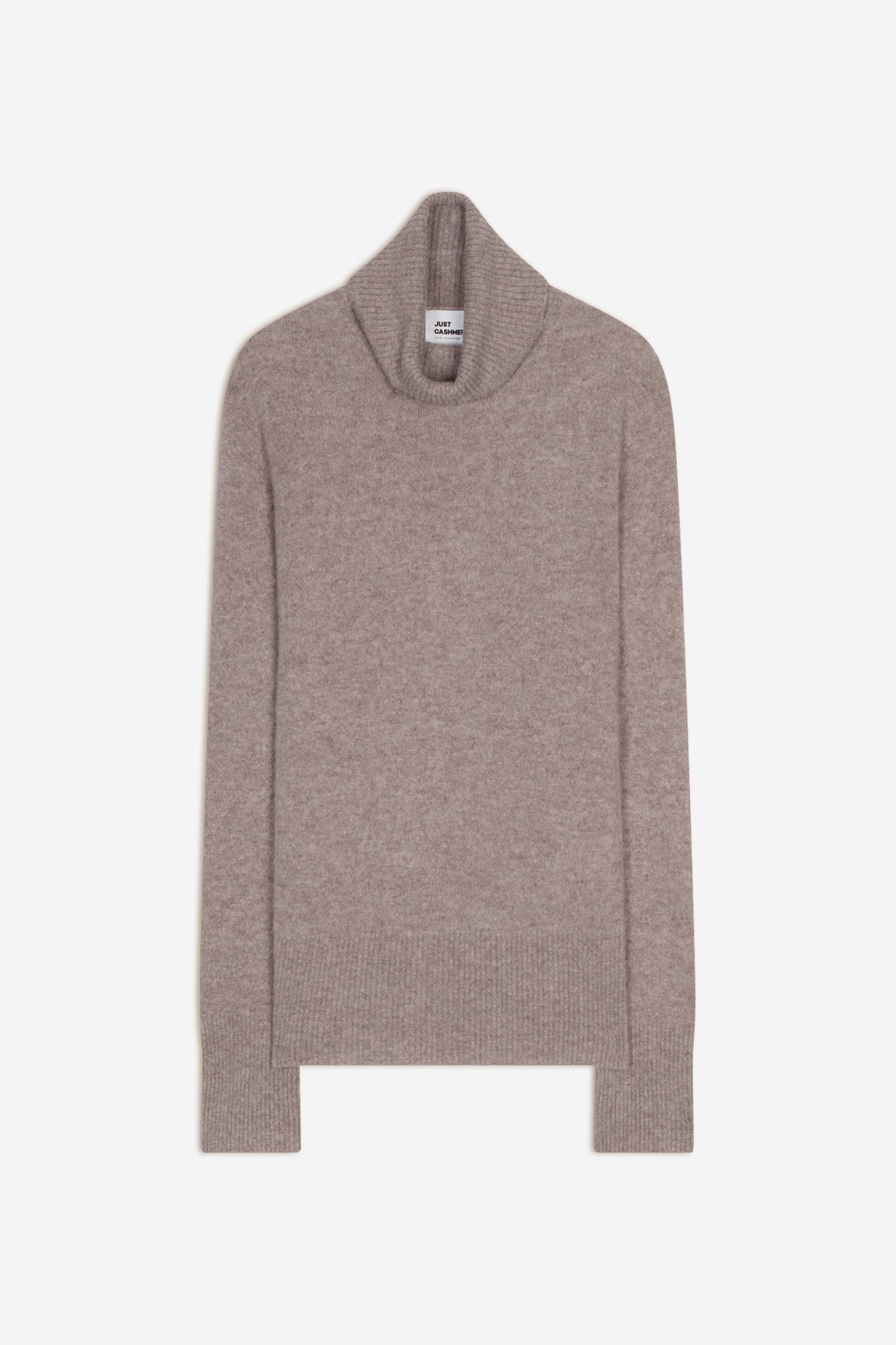 lexie pull col roulé caribou chiné