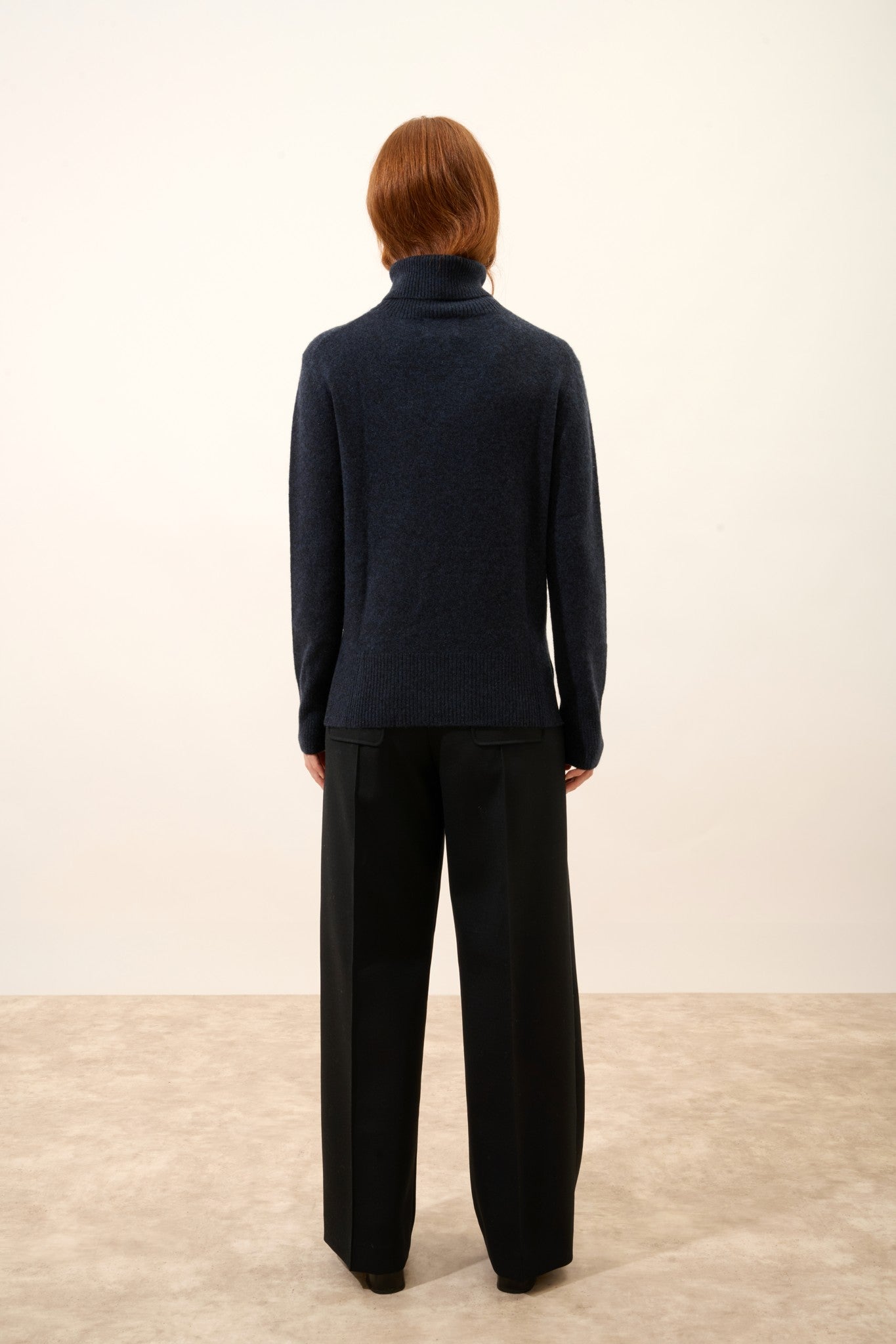 lexie pull col roulé caviar 100% cachemire