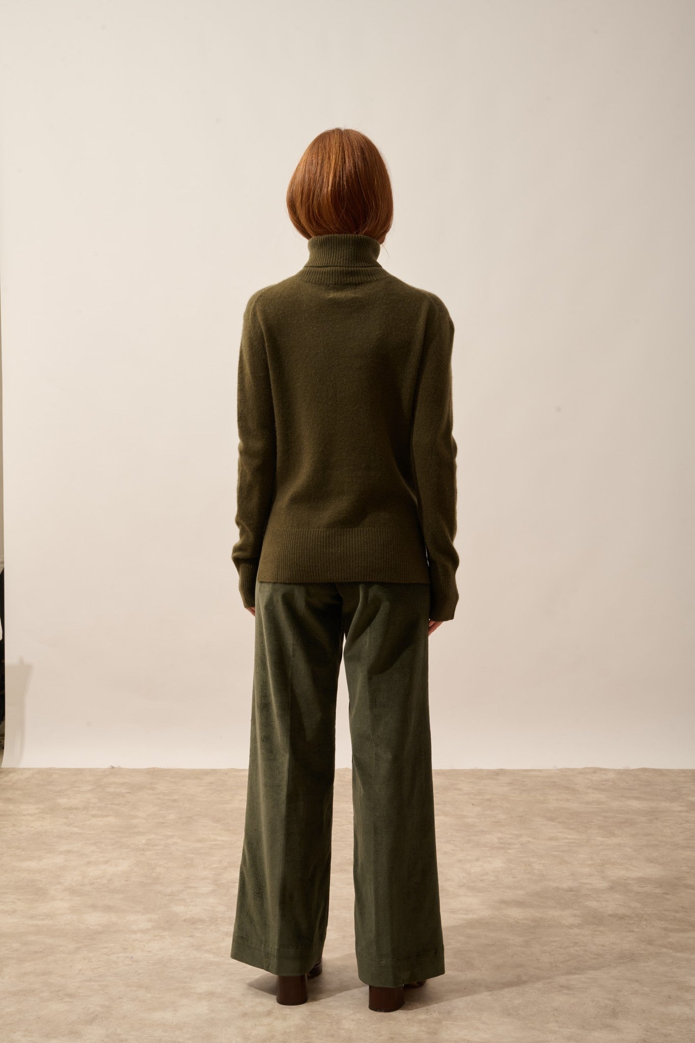 lexie pull col roulé chatain