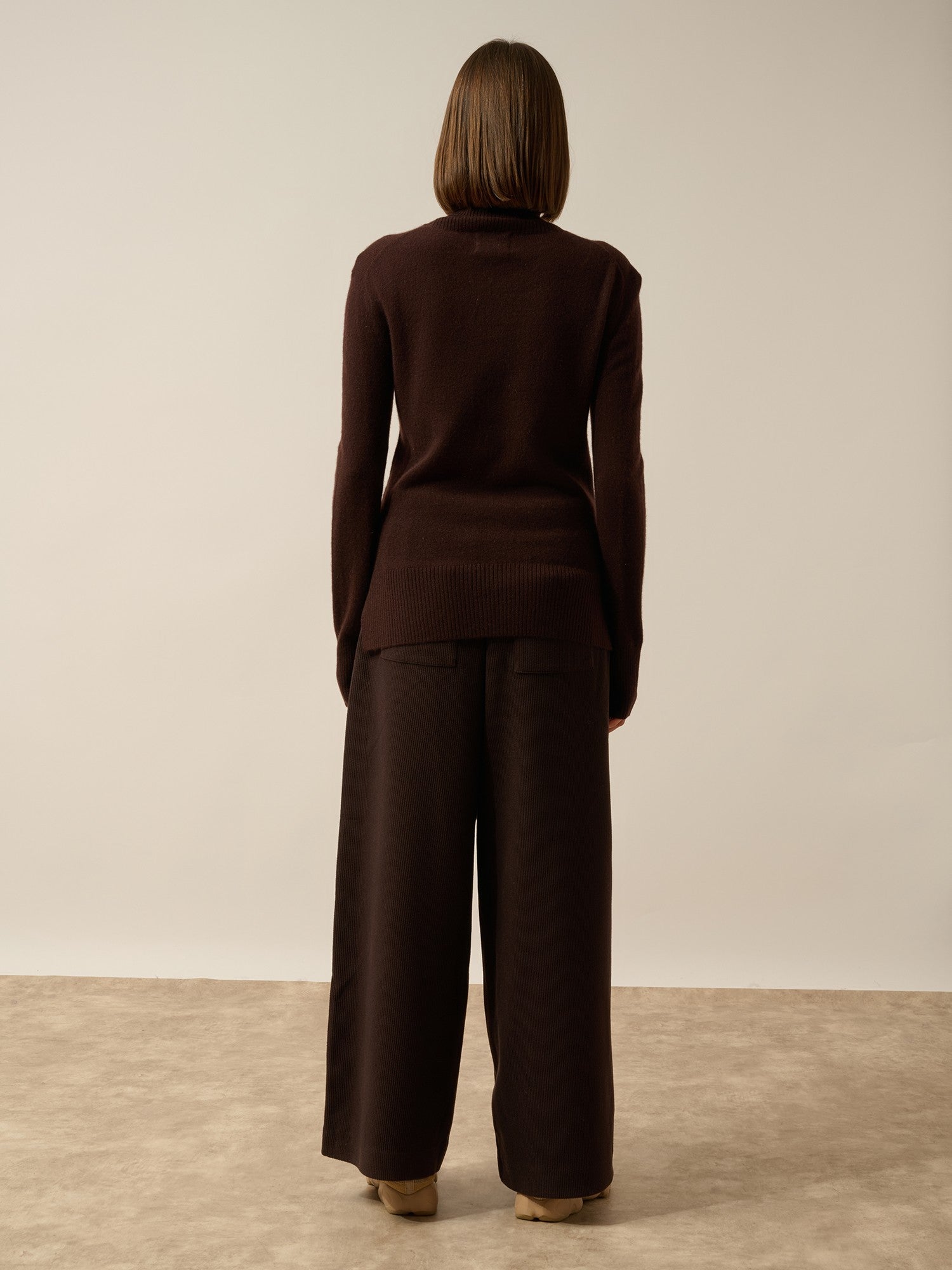 Lexie chocolate brown turtleneck sweater