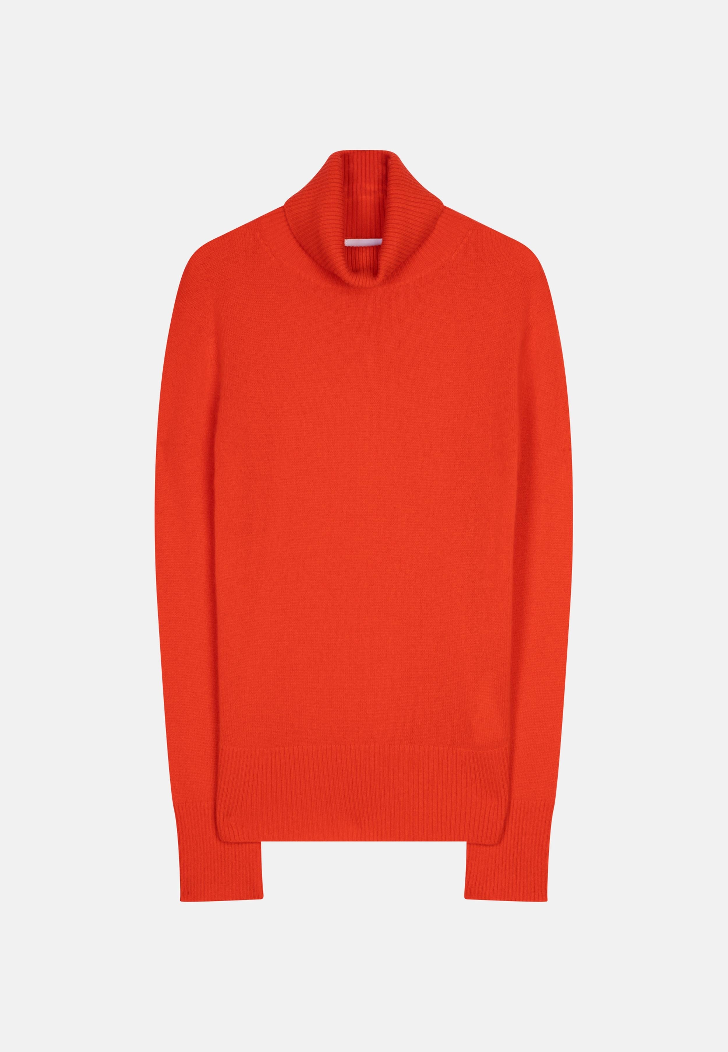 LEXIE orange turtleneck sweater