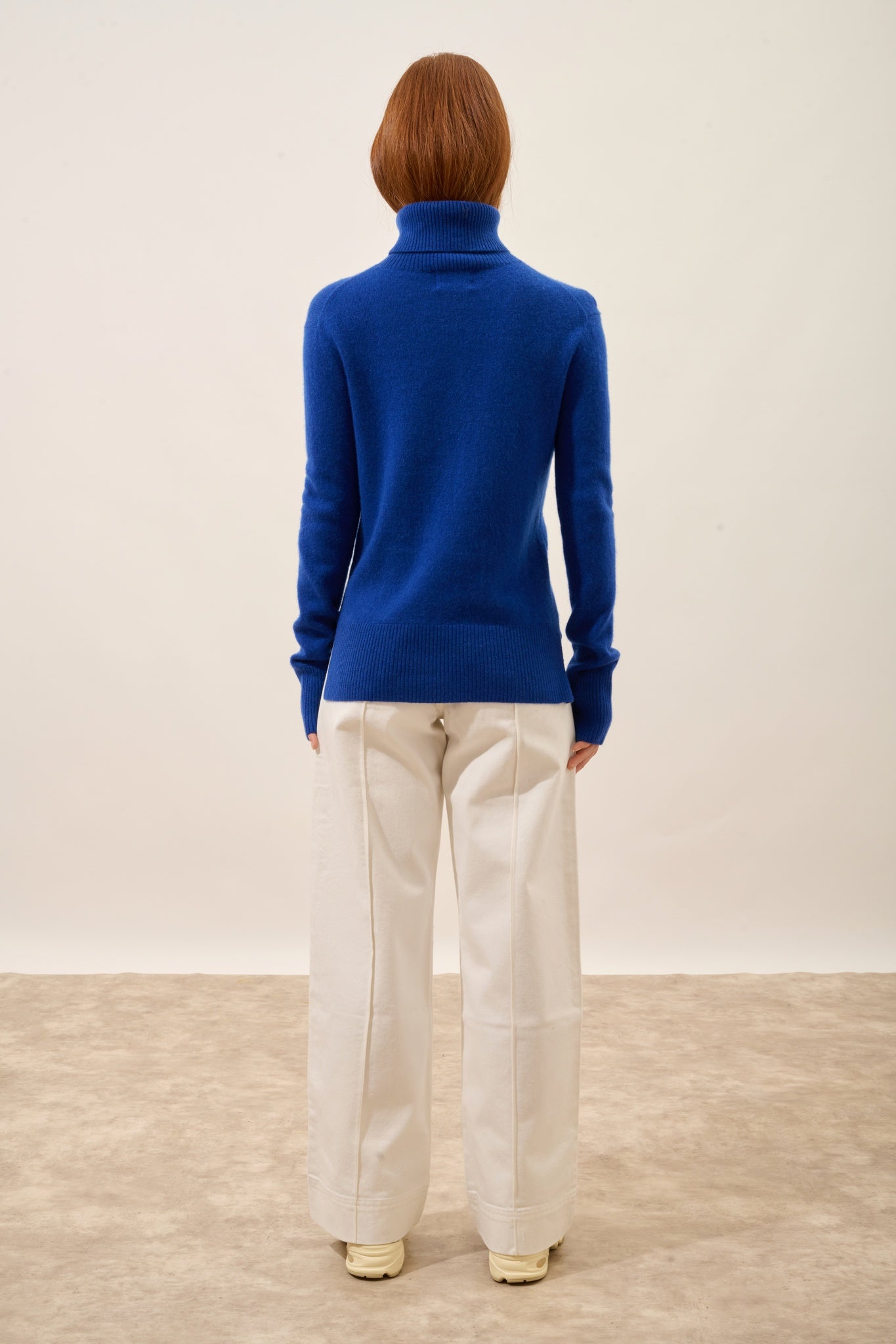 LEXIE pull col roulé outremer