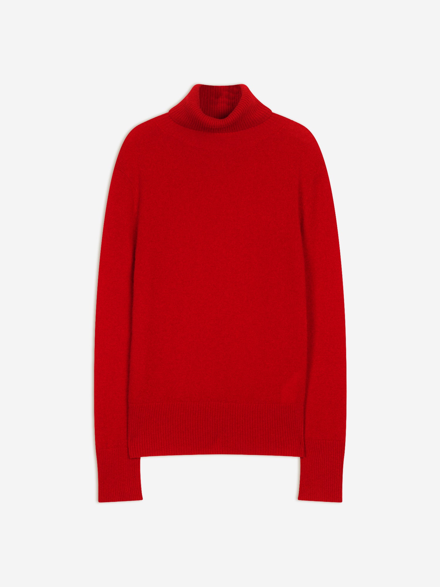 LEXIE pull col roulé rouge