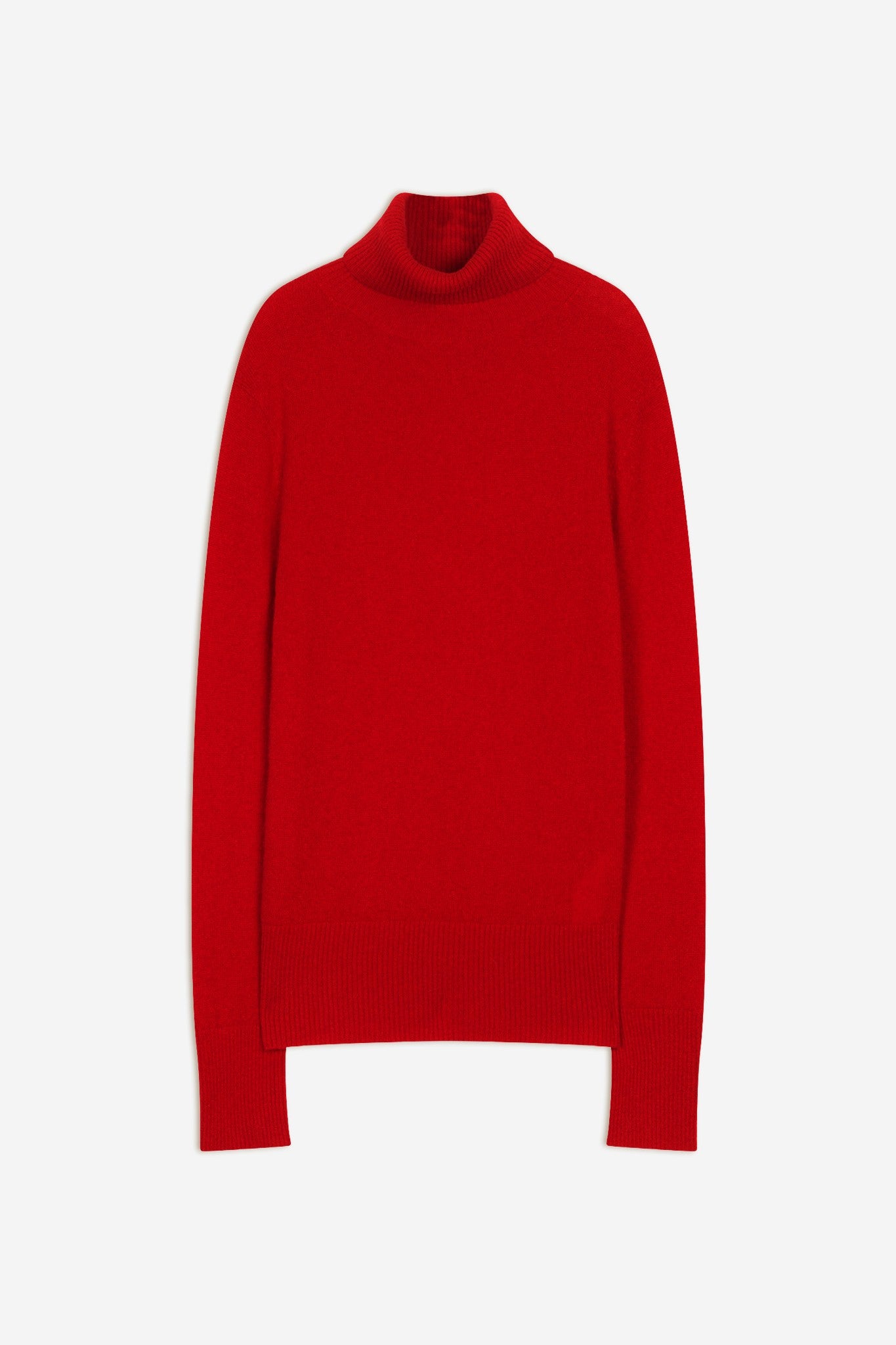 lexie pull col roulé rouge