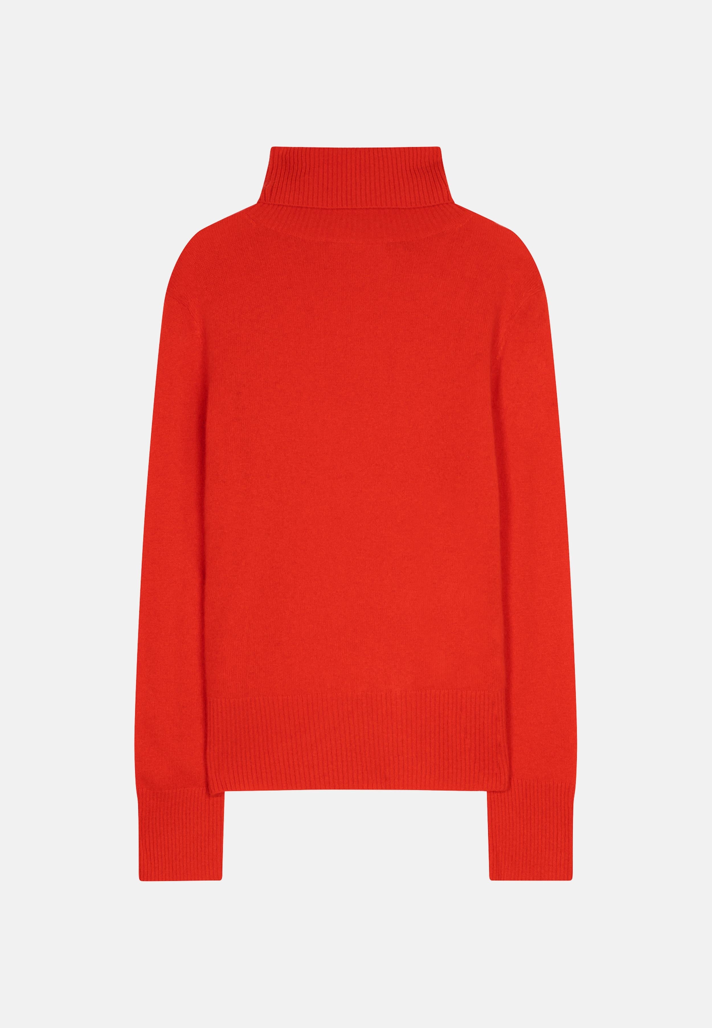 LEXIE tomato turtleneck sweater