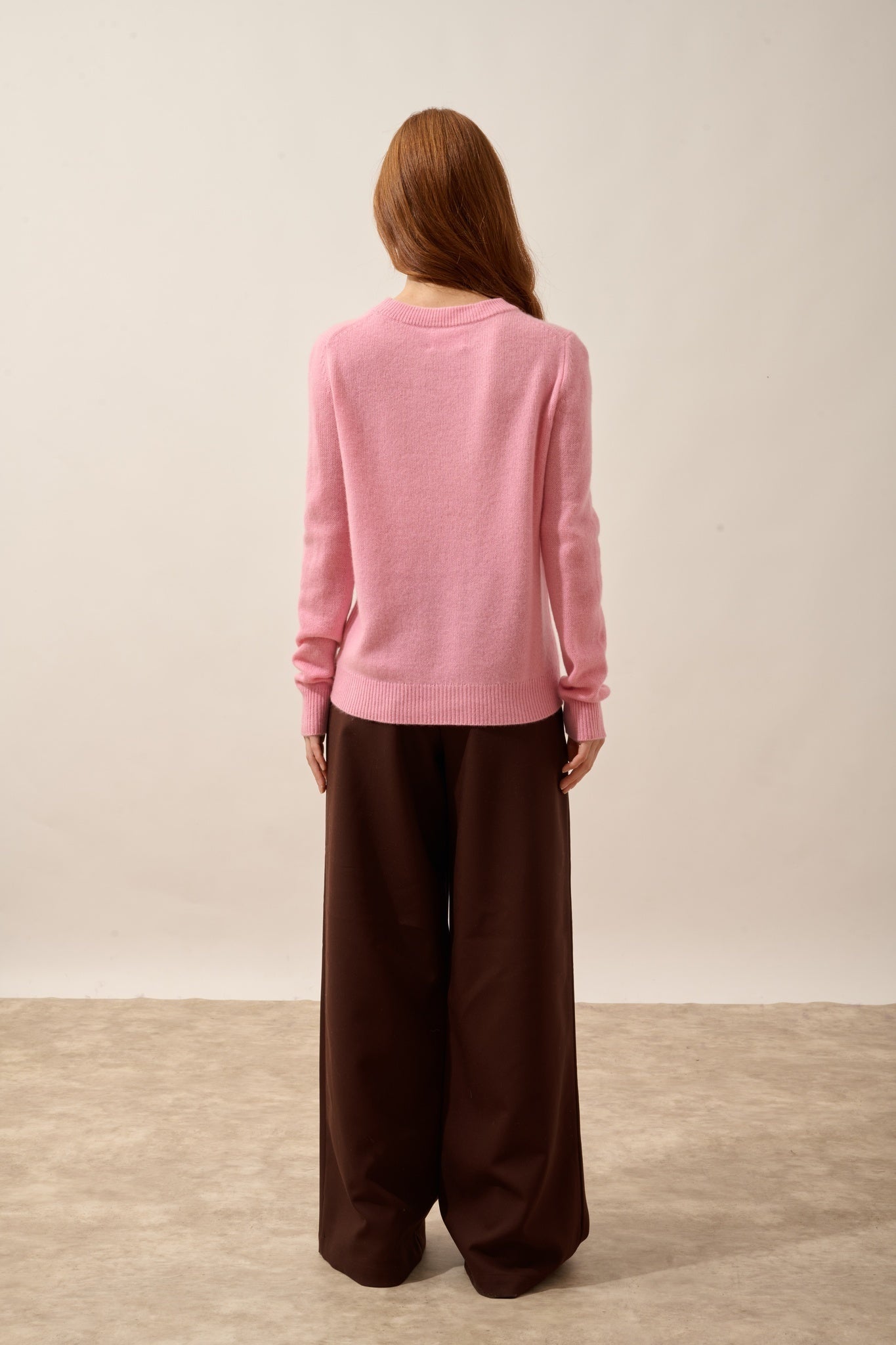 LEXINI round neck sweater, 4-ply candy-colored