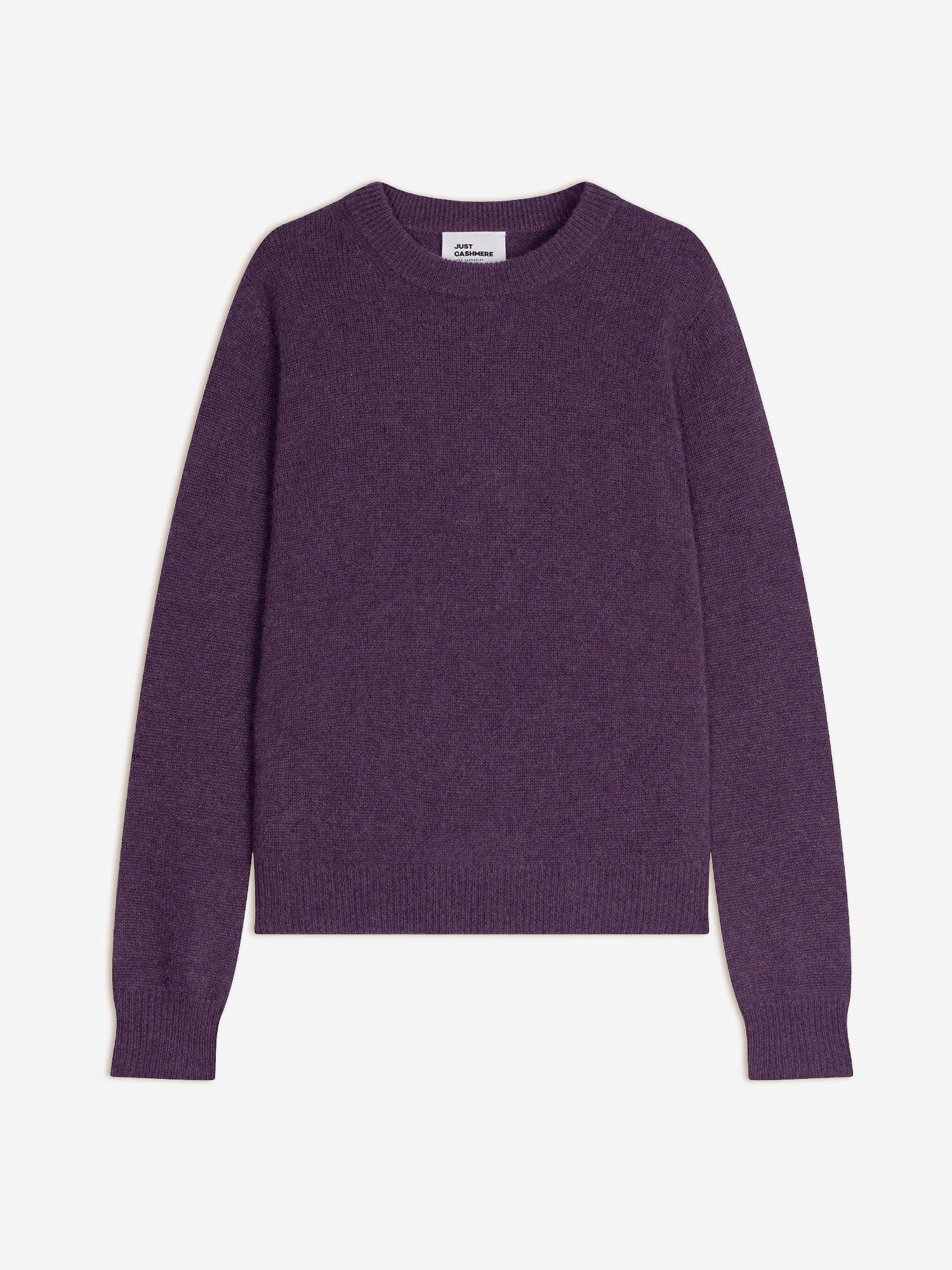 LEXINI pull col rond 4 fils violet chiné