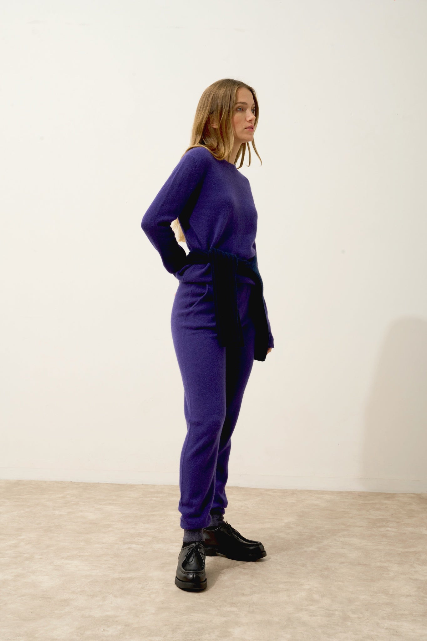 LEXINI pull col rond purple