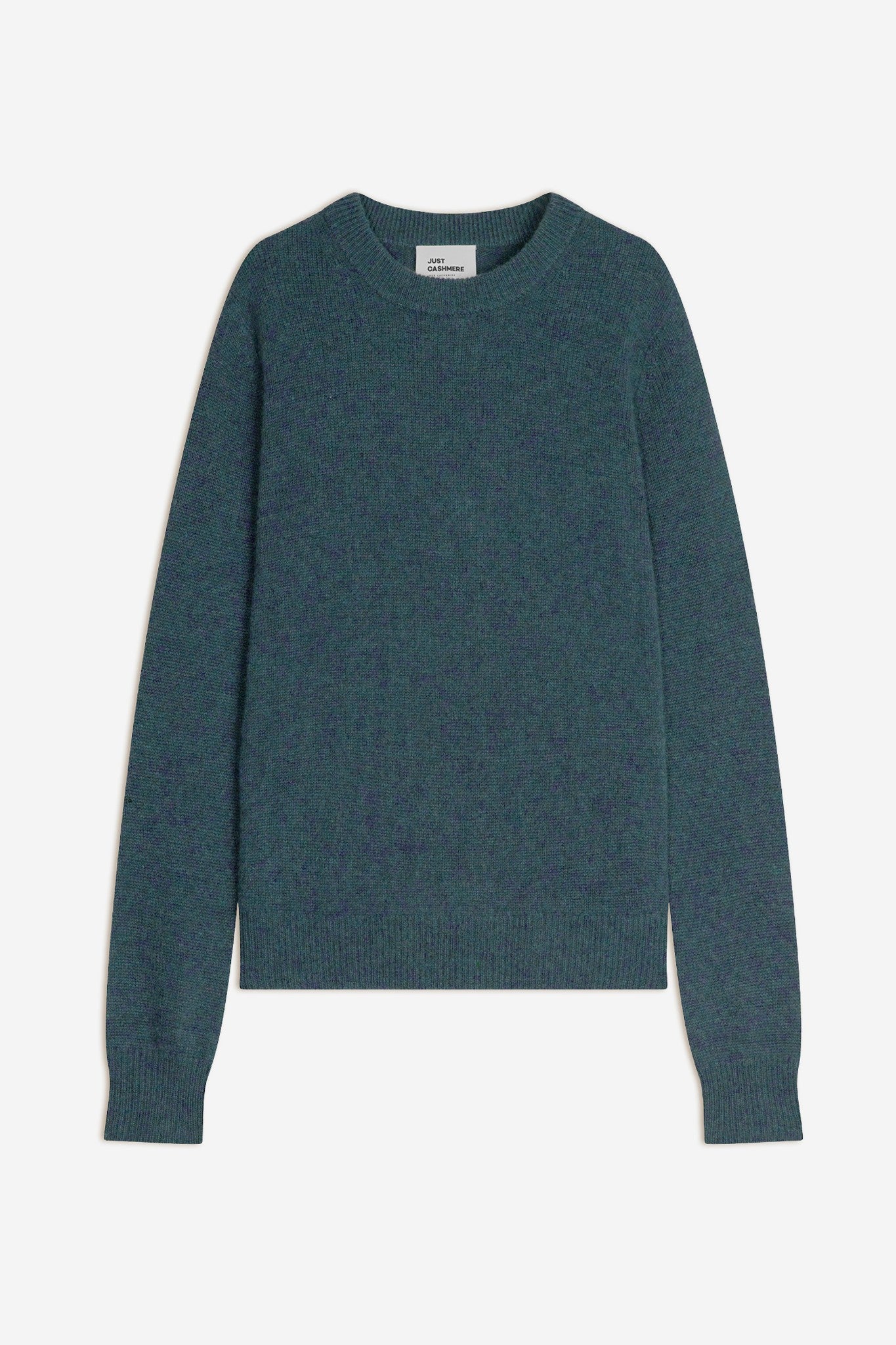 lexini pull col rond vert canard chiné