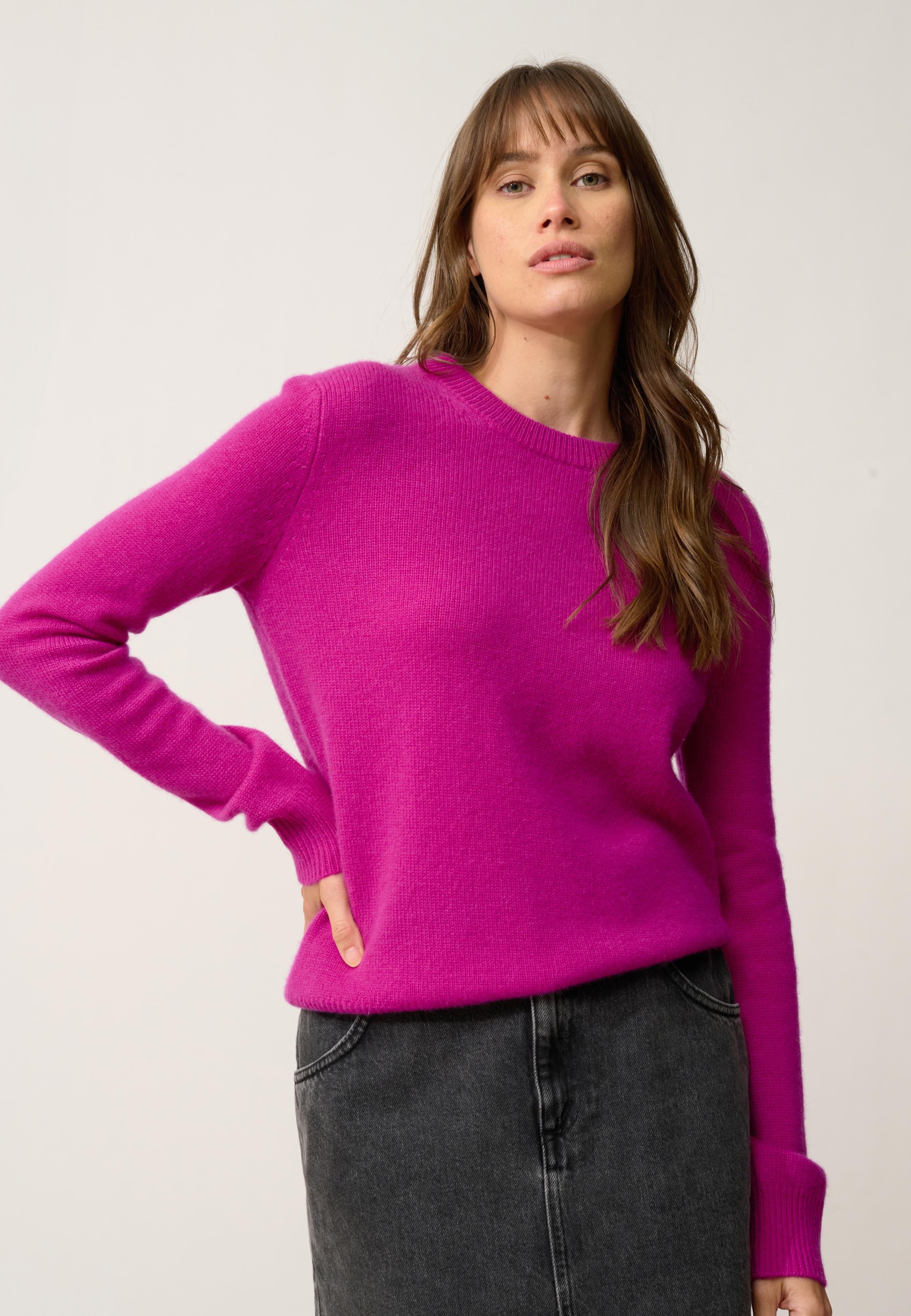 LEXINI pull col rond violine