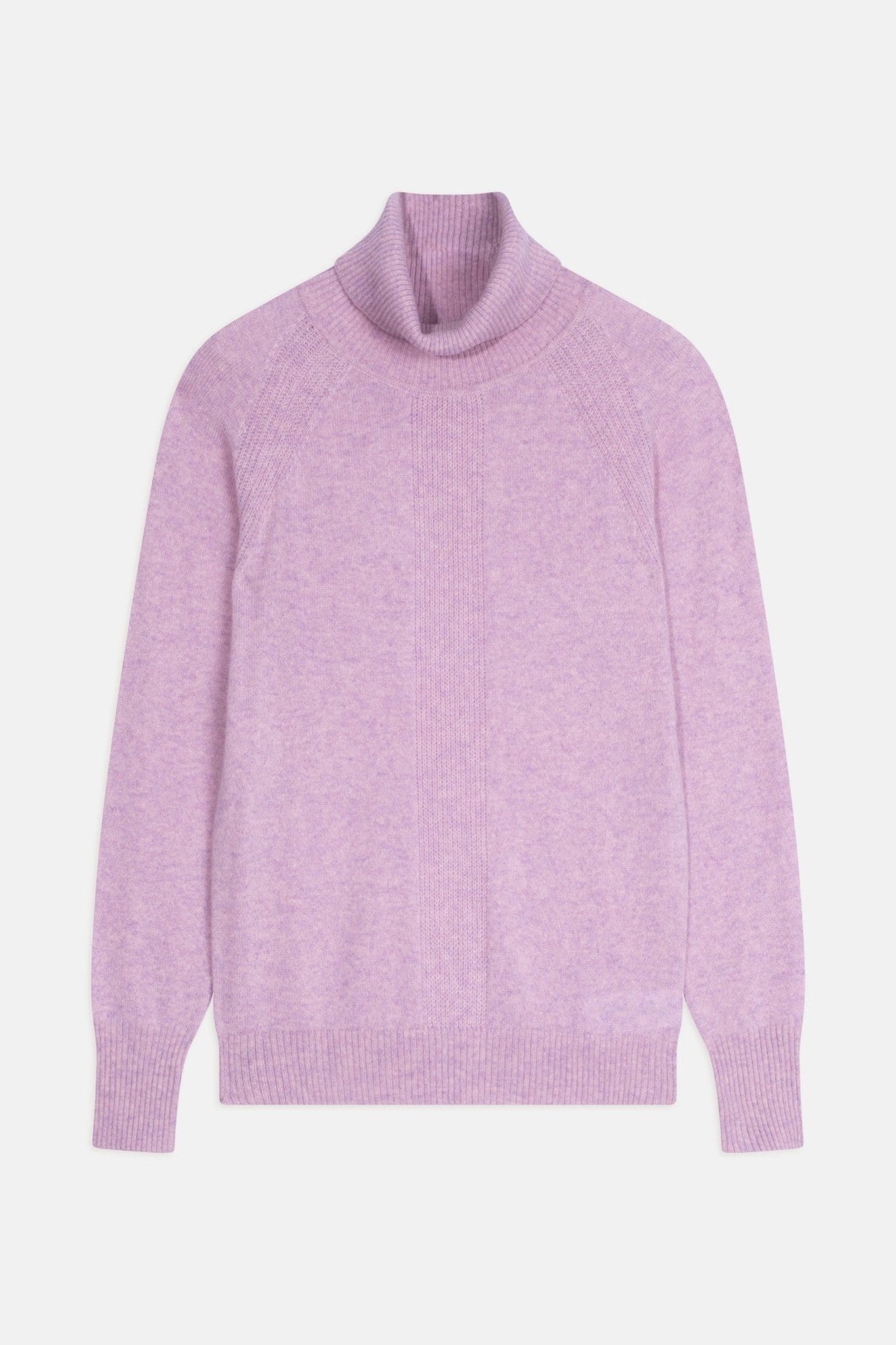 lilly pull col roulé guimauve chiné