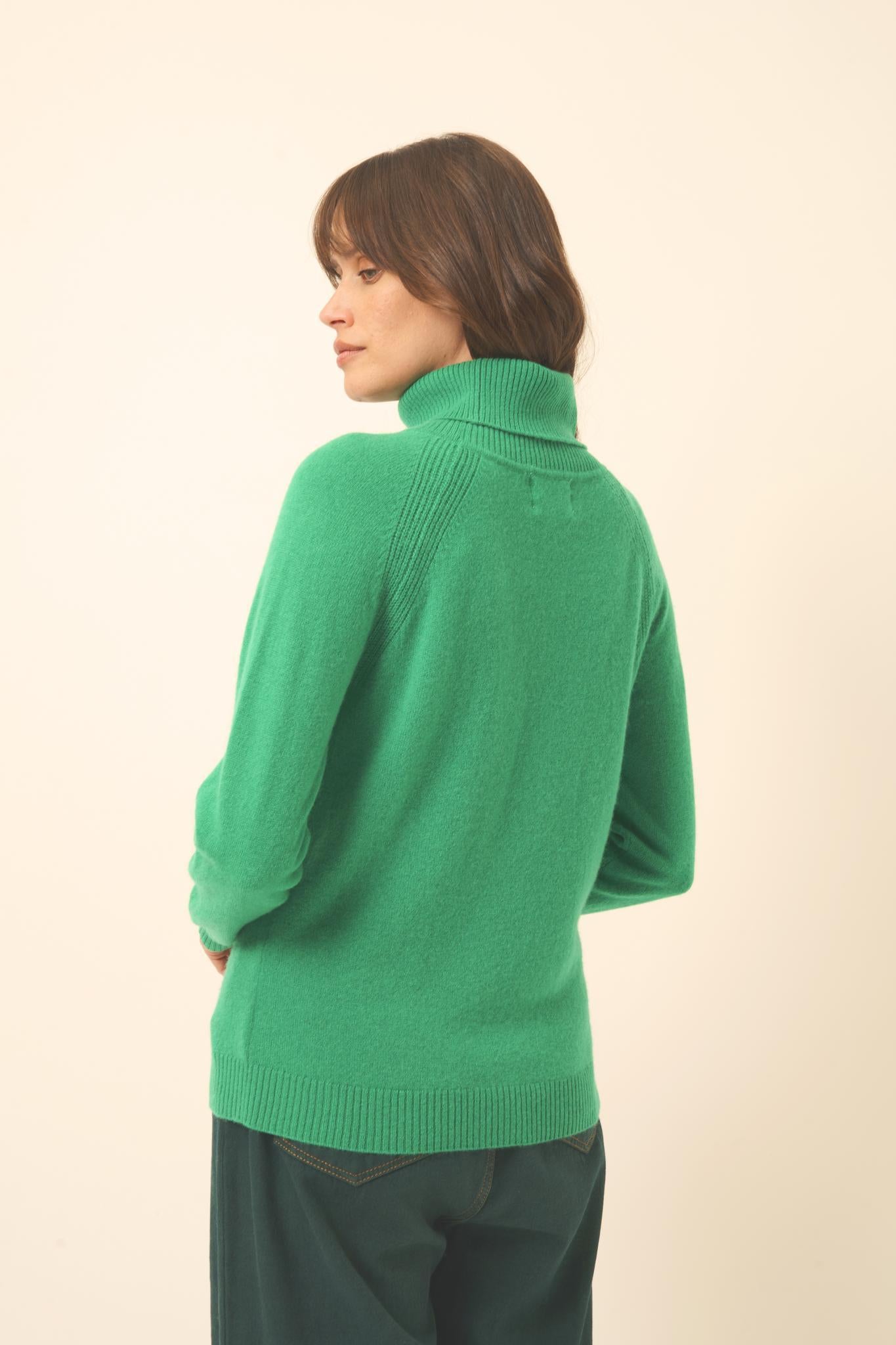LILLY turtleneck sweater mint