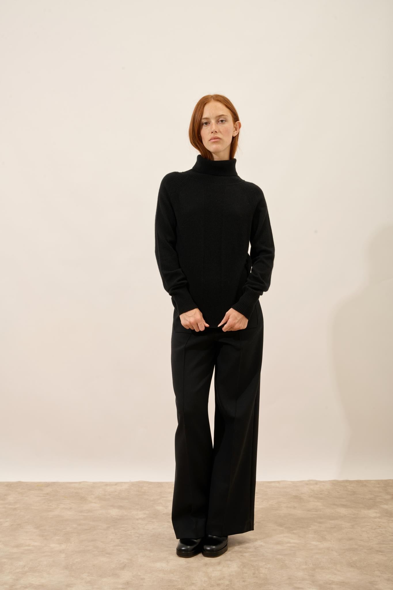 LILLY black turtleneck sweater