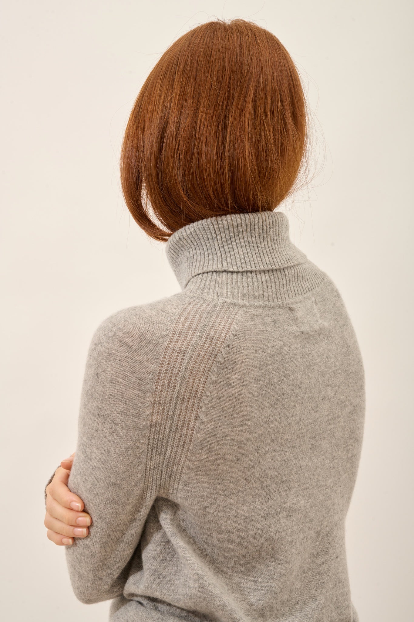 LILLY pull col roulé nuage chiné