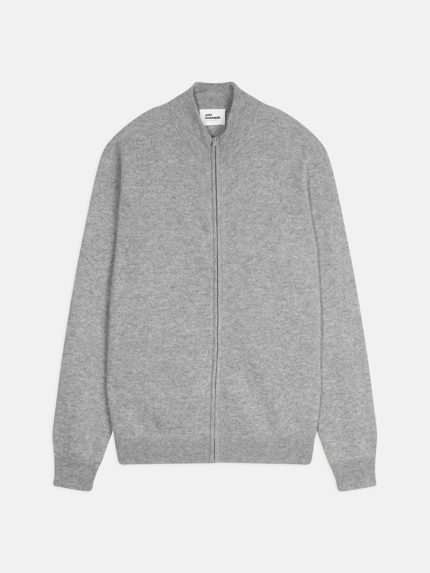 LILOU gilet zippé col montant nuage chiné