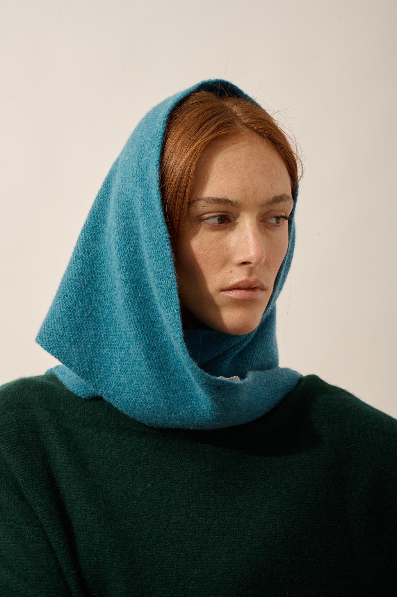 lima écharpe triangle avec franges 4 fils canard chiné