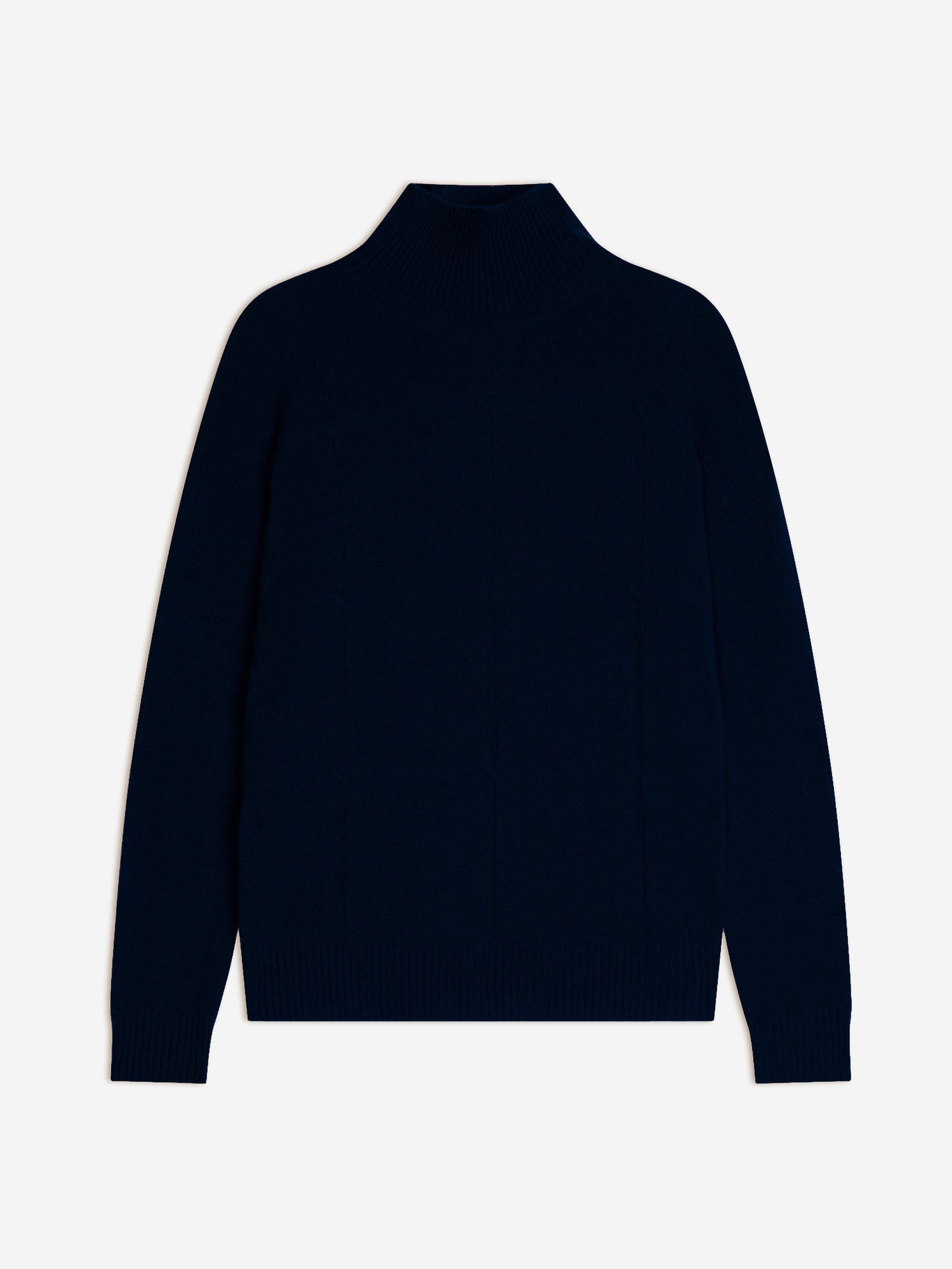 LORALIA pull col roulé navy