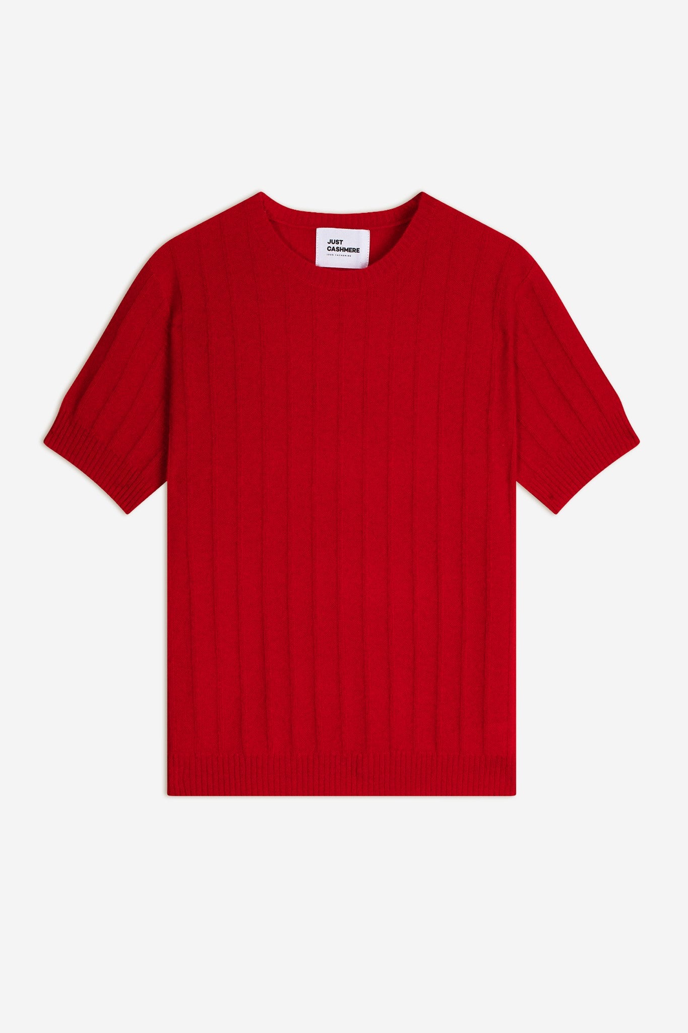 loulia t-shirt col rond rouge