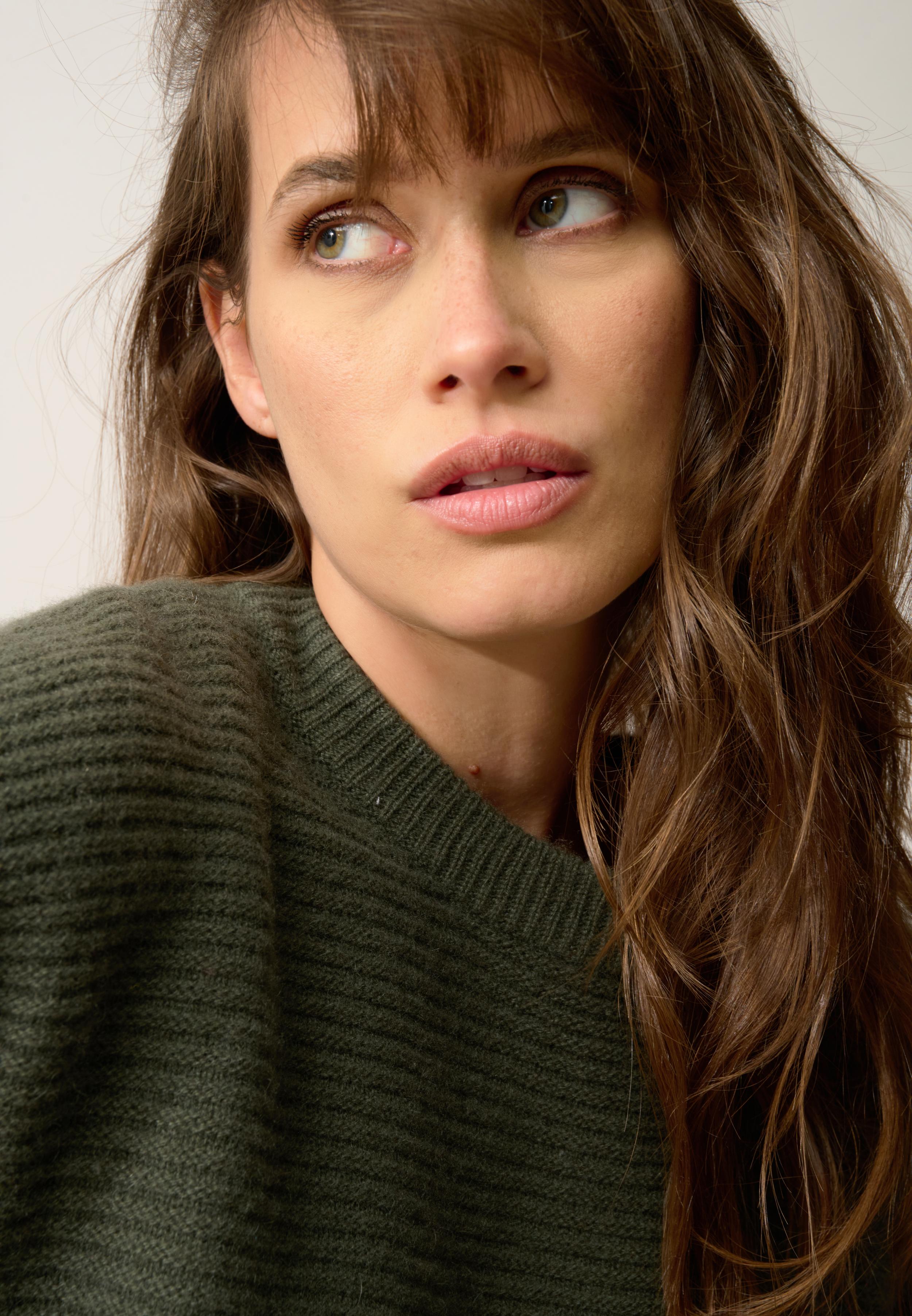 LOUNA round-neck sweater khaki