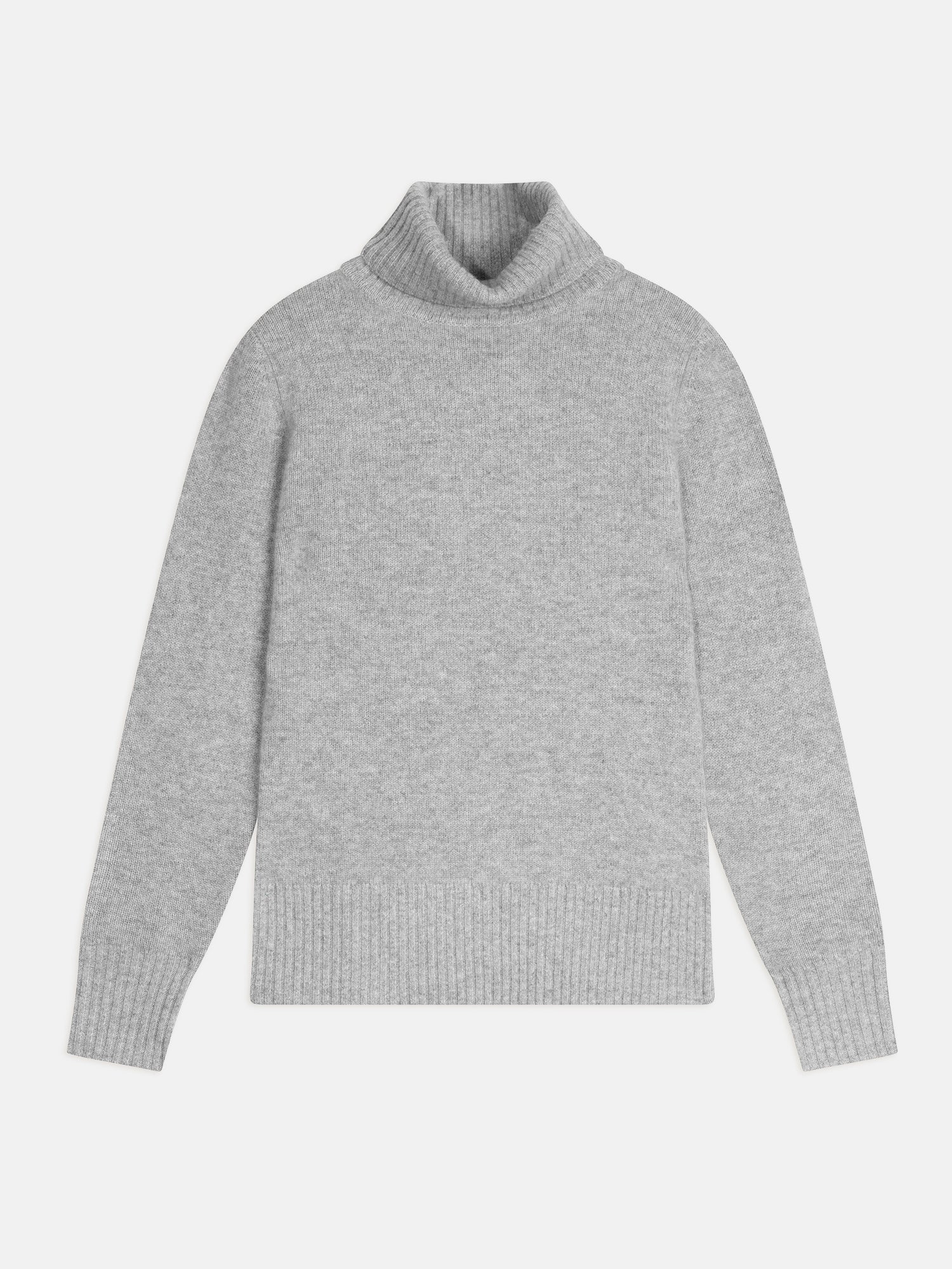 LUCIE pull col roulé nuage chiné