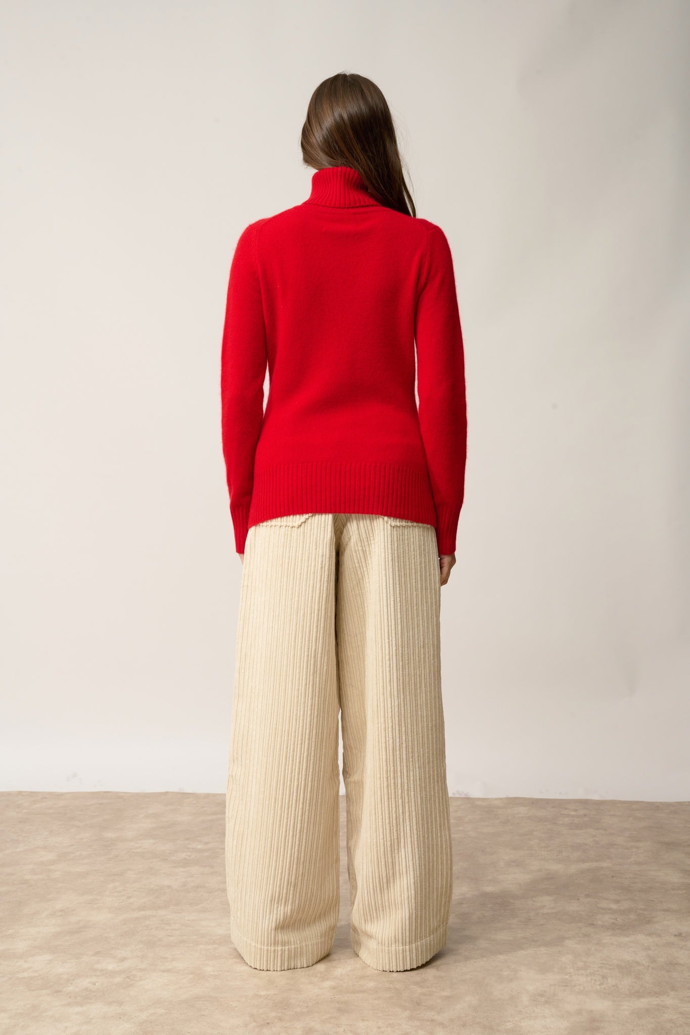 LUCIE red turtleneck sweater