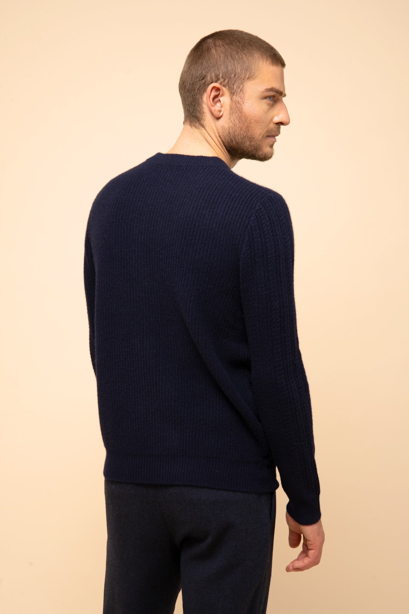 LUKKA pull col rond navy