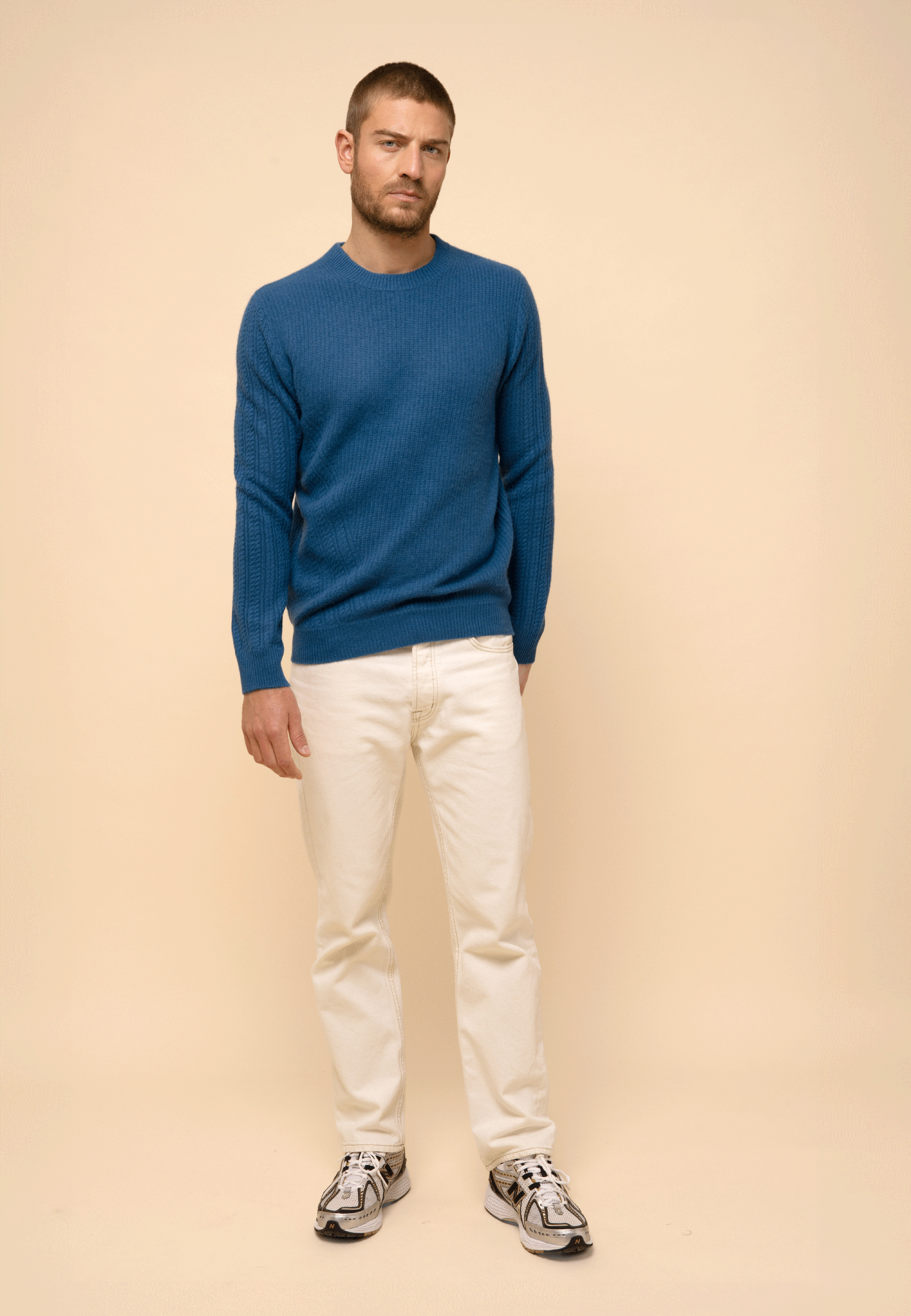 LUKKA pull col rond paon