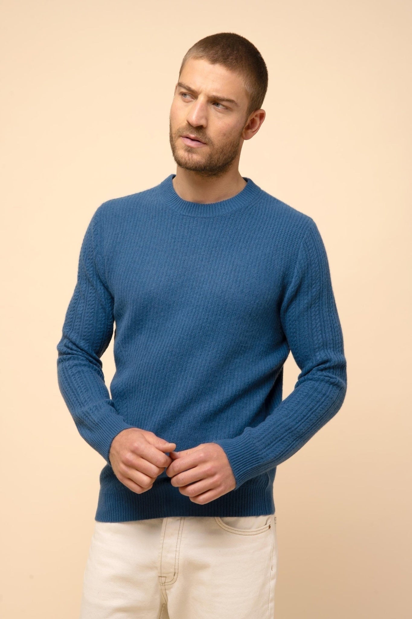 LUKKA pull col rond paon