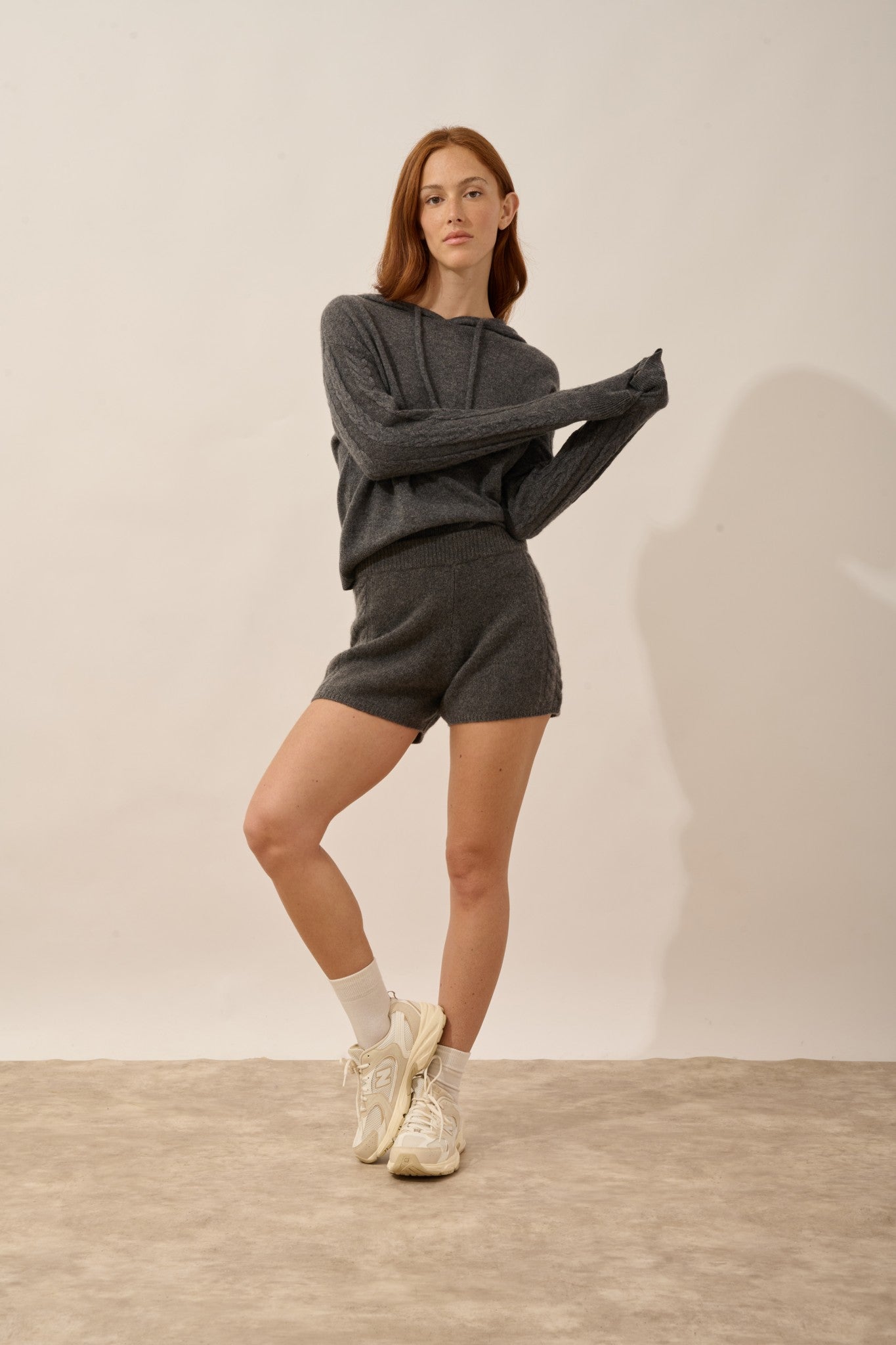 luna short 4 fils anthracite chiné