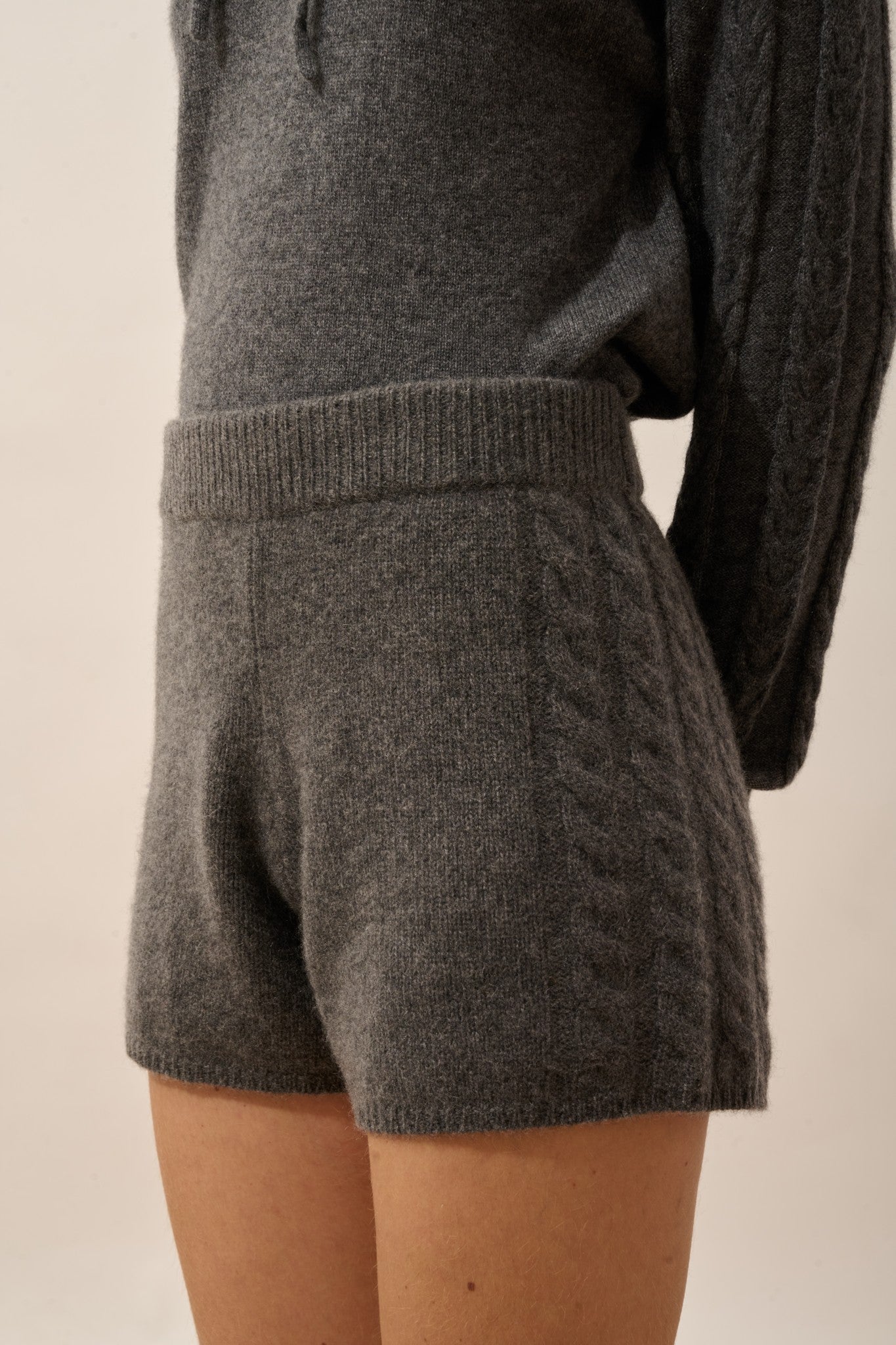 luna short 4 fils anthracite chiné