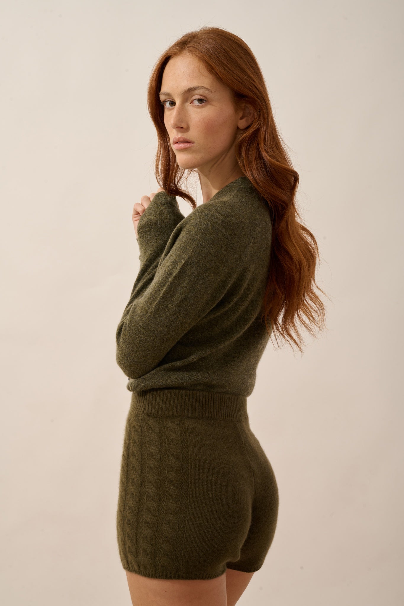 LUNA short 4 fils chatain