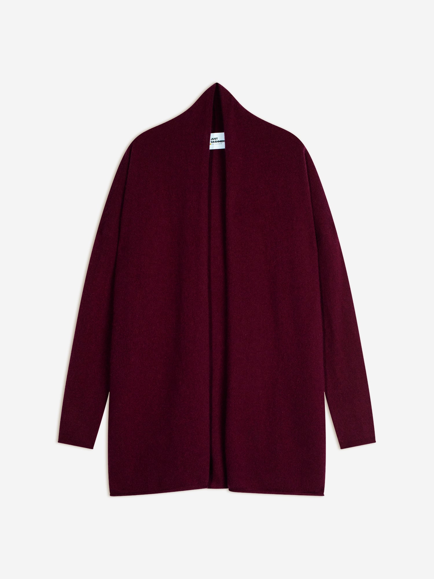 MADDIE gilet col châle bordeaux