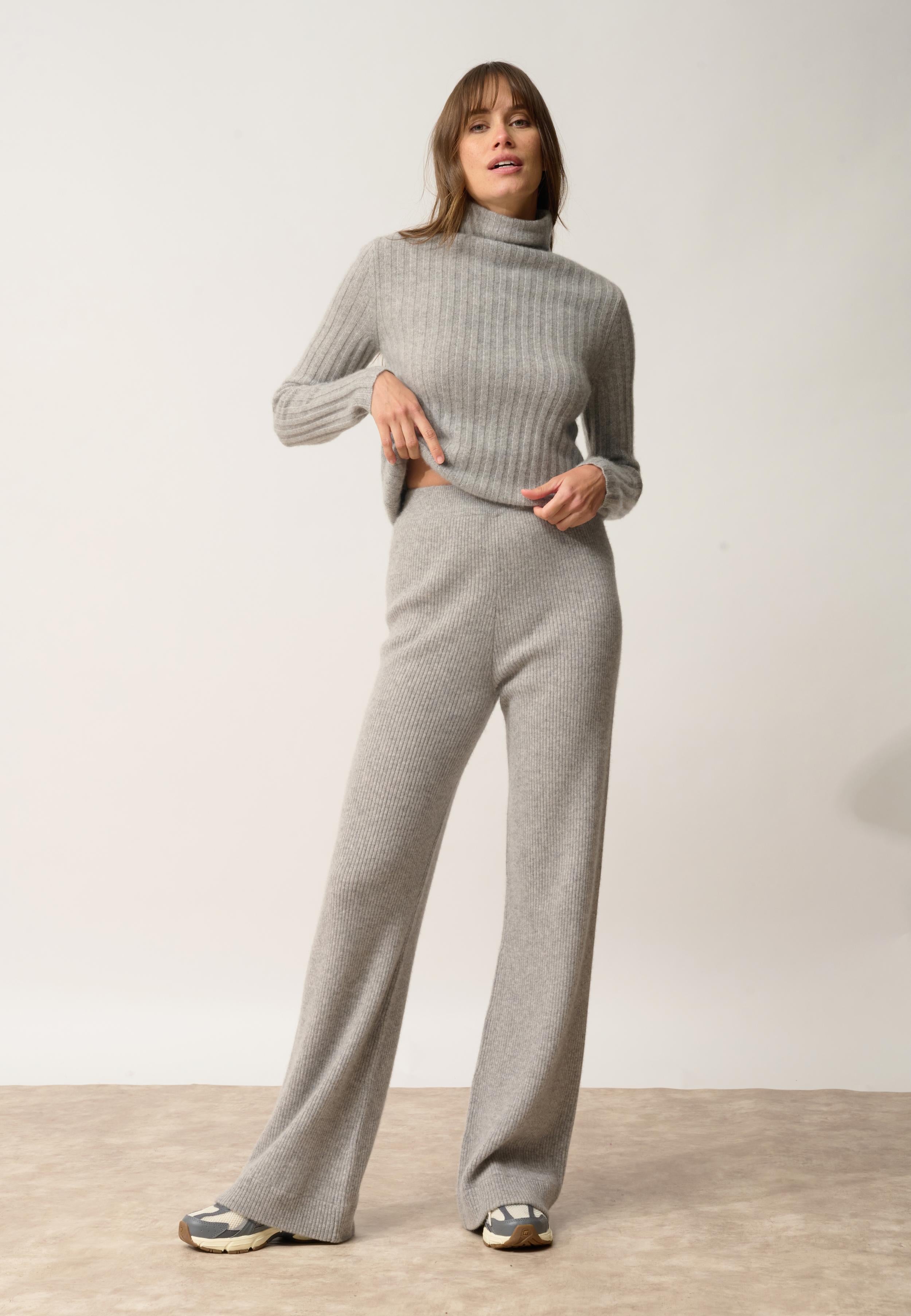 MARGRET pantalon nuage chiné